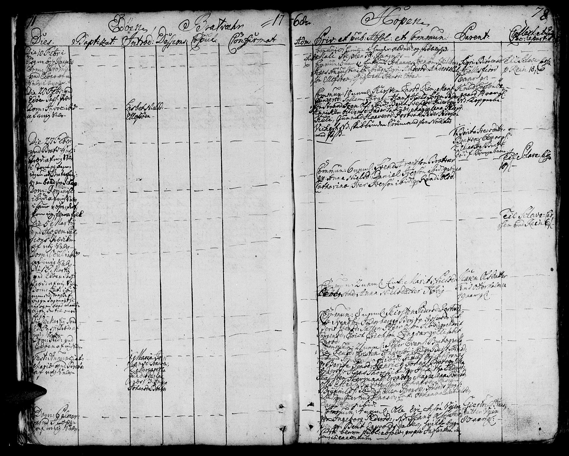 Ministerialprotokoller, klokkerbøker og fødselsregistre - Møre og Romsdal, AV/SAT-A-1454/581/L0932: Ministerialbok nr. 581A02, 1767-1823, s. 71-72