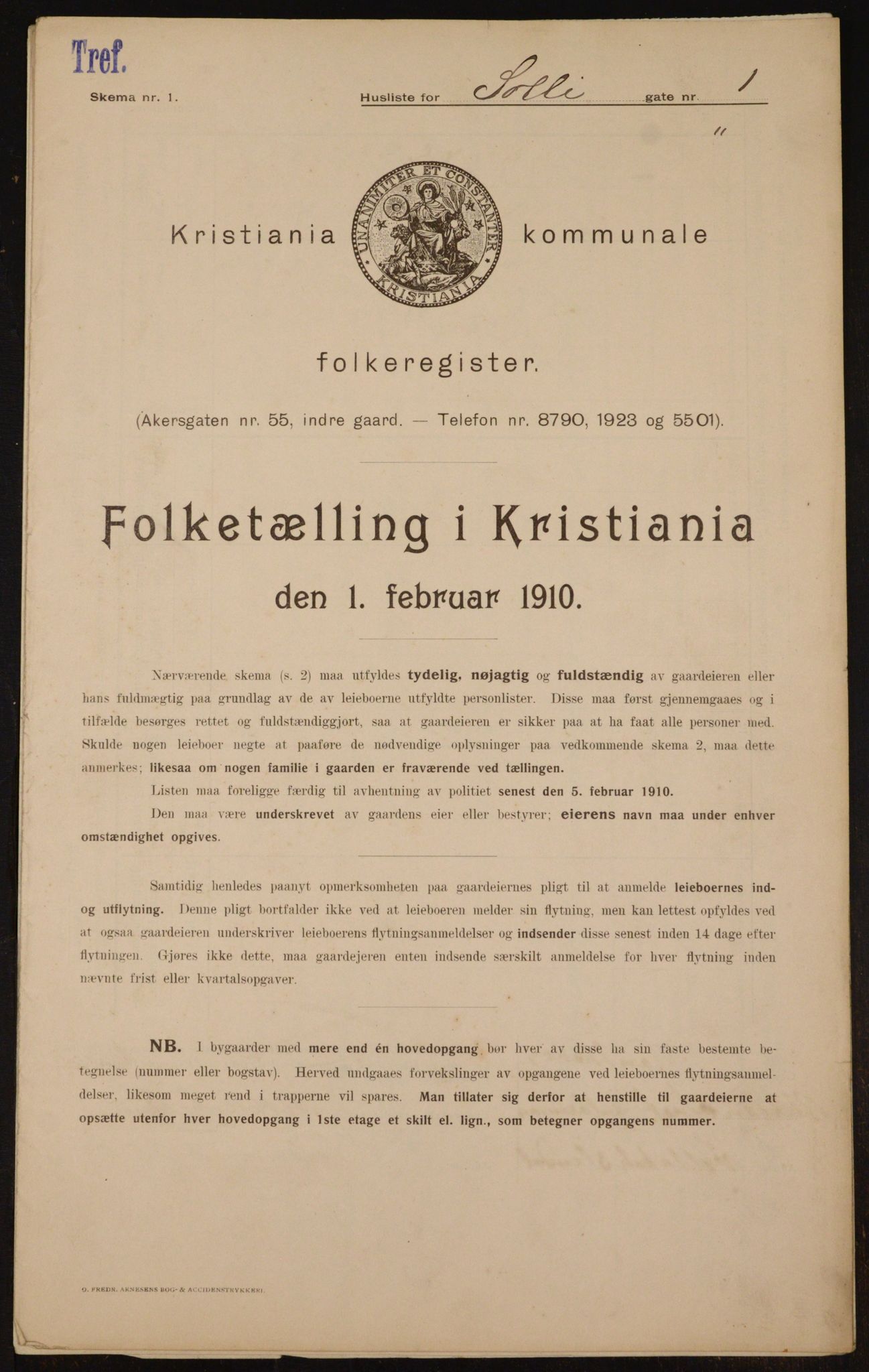 OBA, Kommunal folketelling 1.2.1910 for Kristiania, 1910, s. 94931