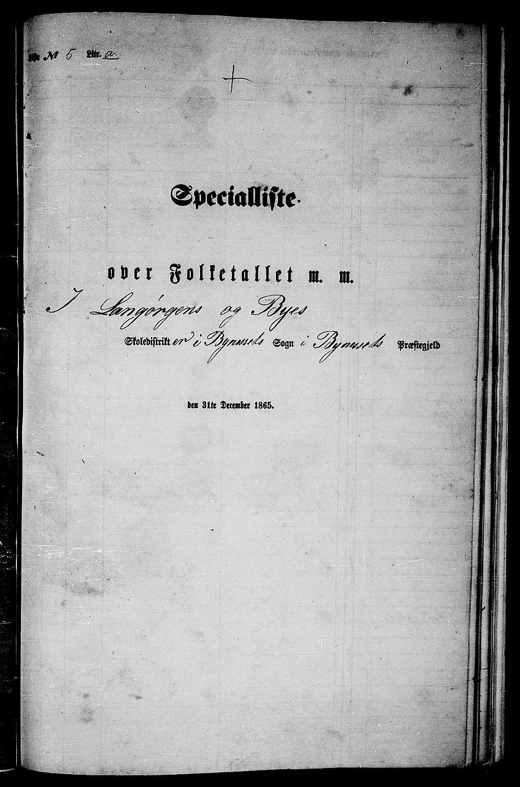 RA, Folketelling 1865 for 1655P Byneset prestegjeld, 1865, s. 83