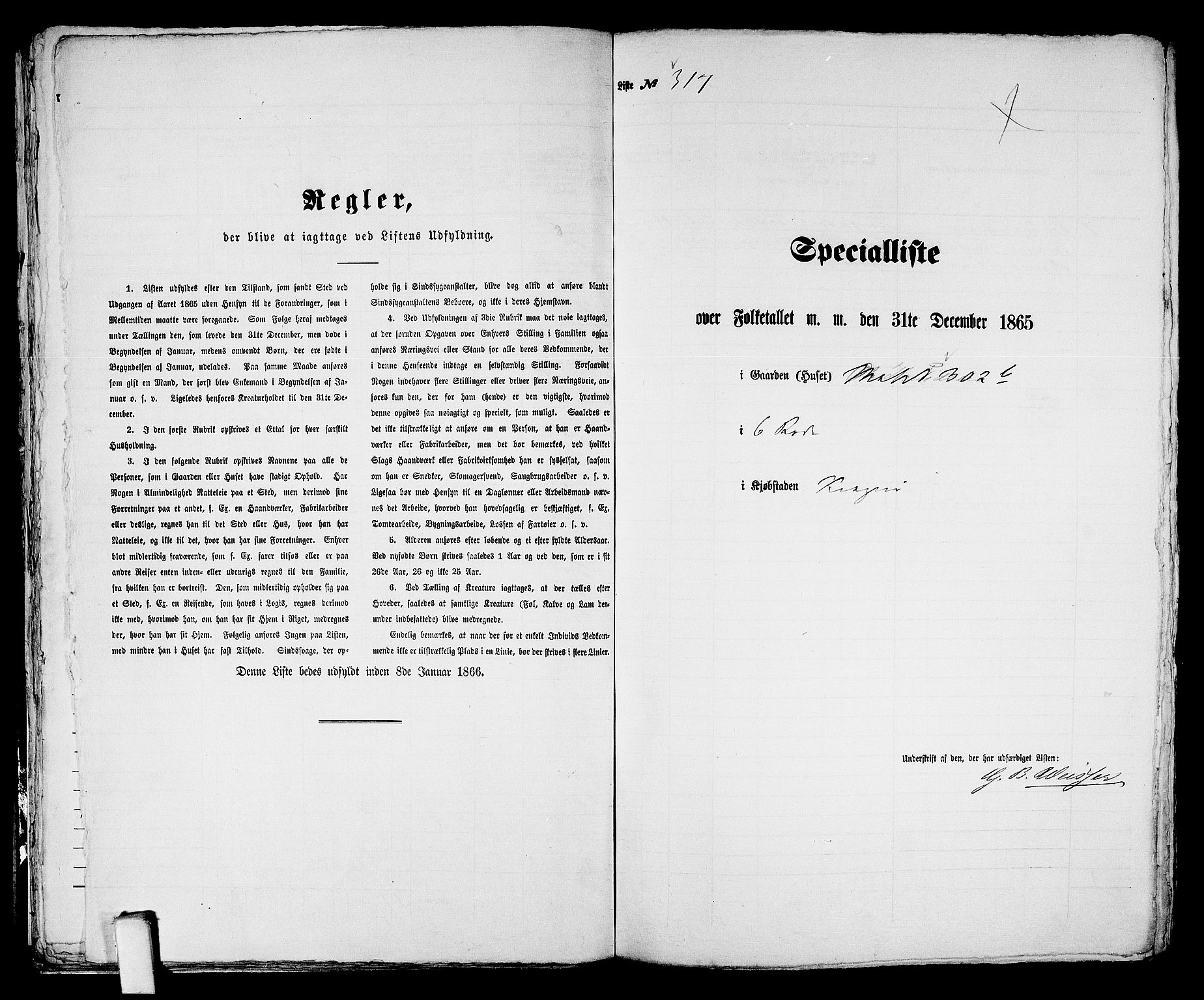 RA, Folketelling 1865 for 0801B Kragerø prestegjeld, Kragerø kjøpstad, 1865, s. 649
