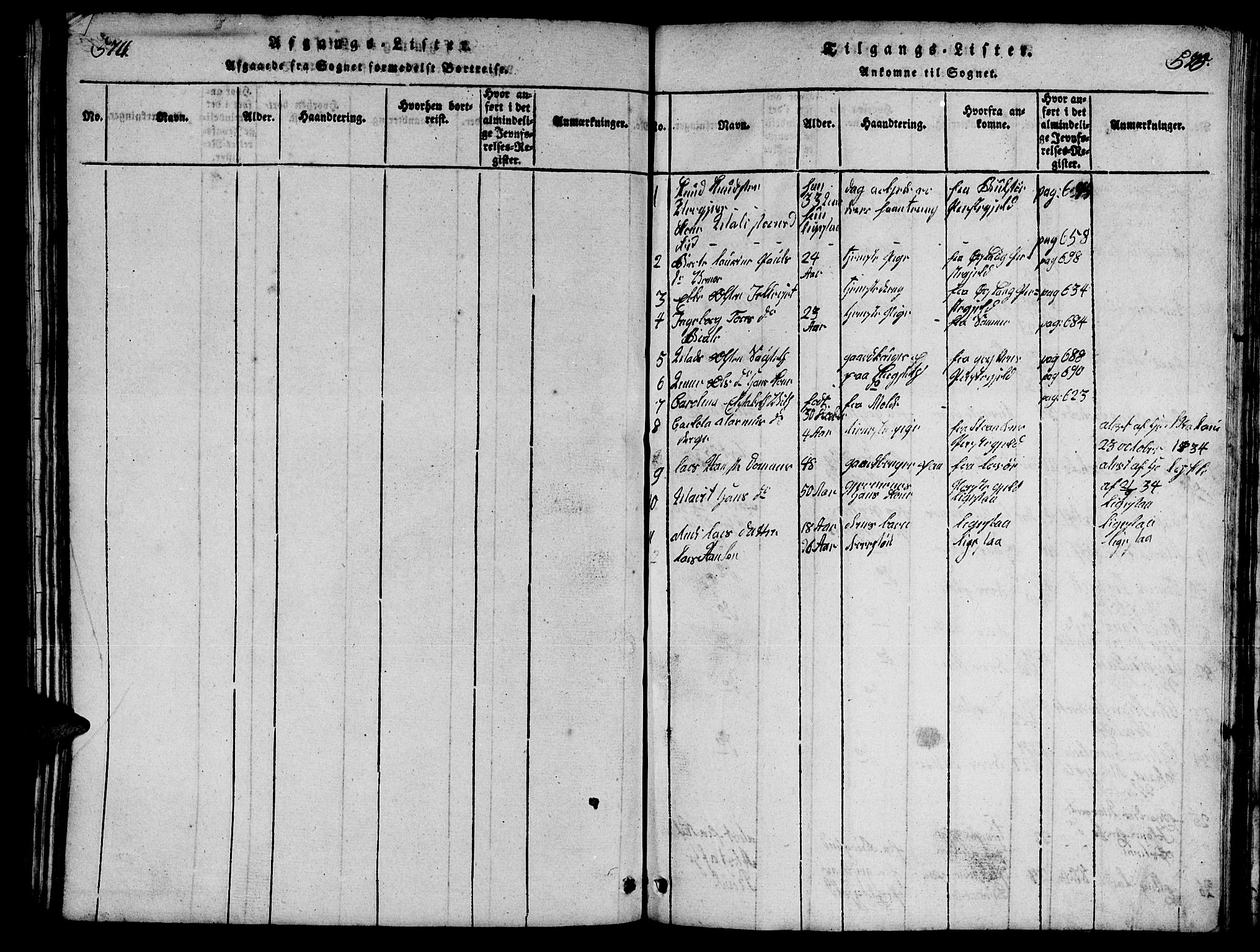 Ministerialprotokoller, klokkerbøker og fødselsregistre - Møre og Romsdal, SAT/A-1454/539/L0535: Klokkerbok nr. 539C01, 1818-1842, s. 574-575