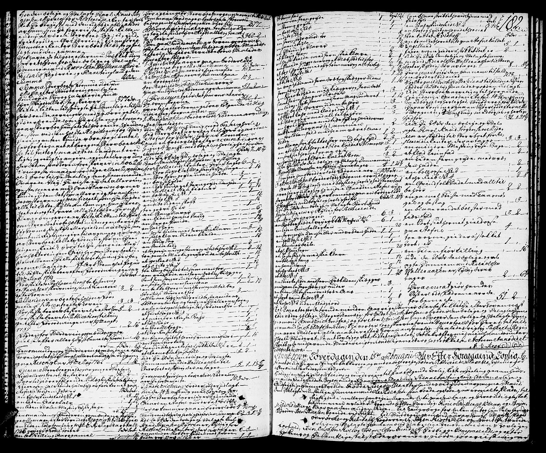 Orkdal sorenskriveri, SAT/A-4169/1/3/3Aa/L0007: Skifteprotokoller, 1767-1782, s. 181b-182a