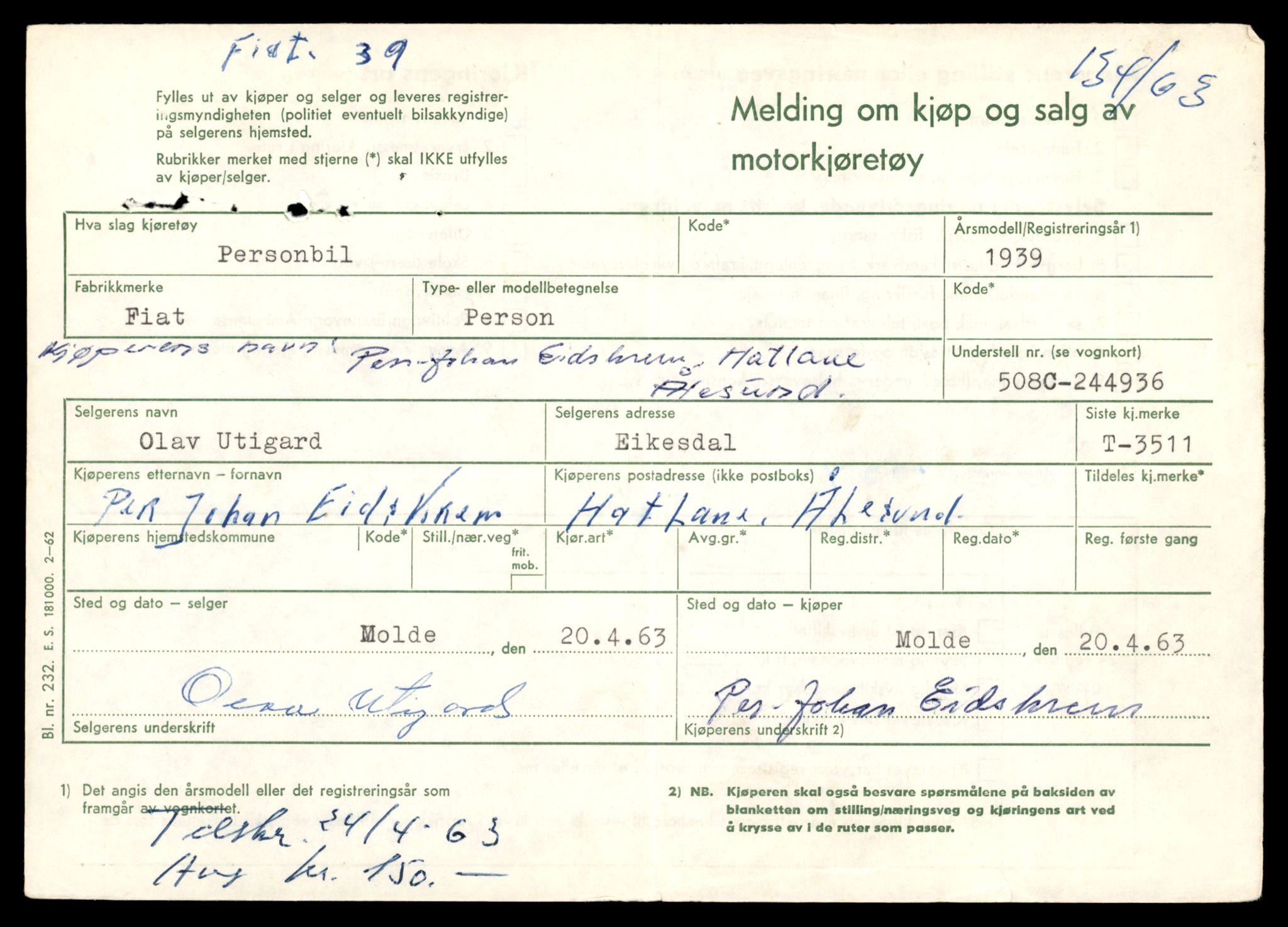 Møre og Romsdal vegkontor - Ålesund trafikkstasjon, AV/SAT-A-4099/F/Fe/L0017: Registreringskort for kjøretøy T 1985 - T 10090, 1927-1998, s. 753