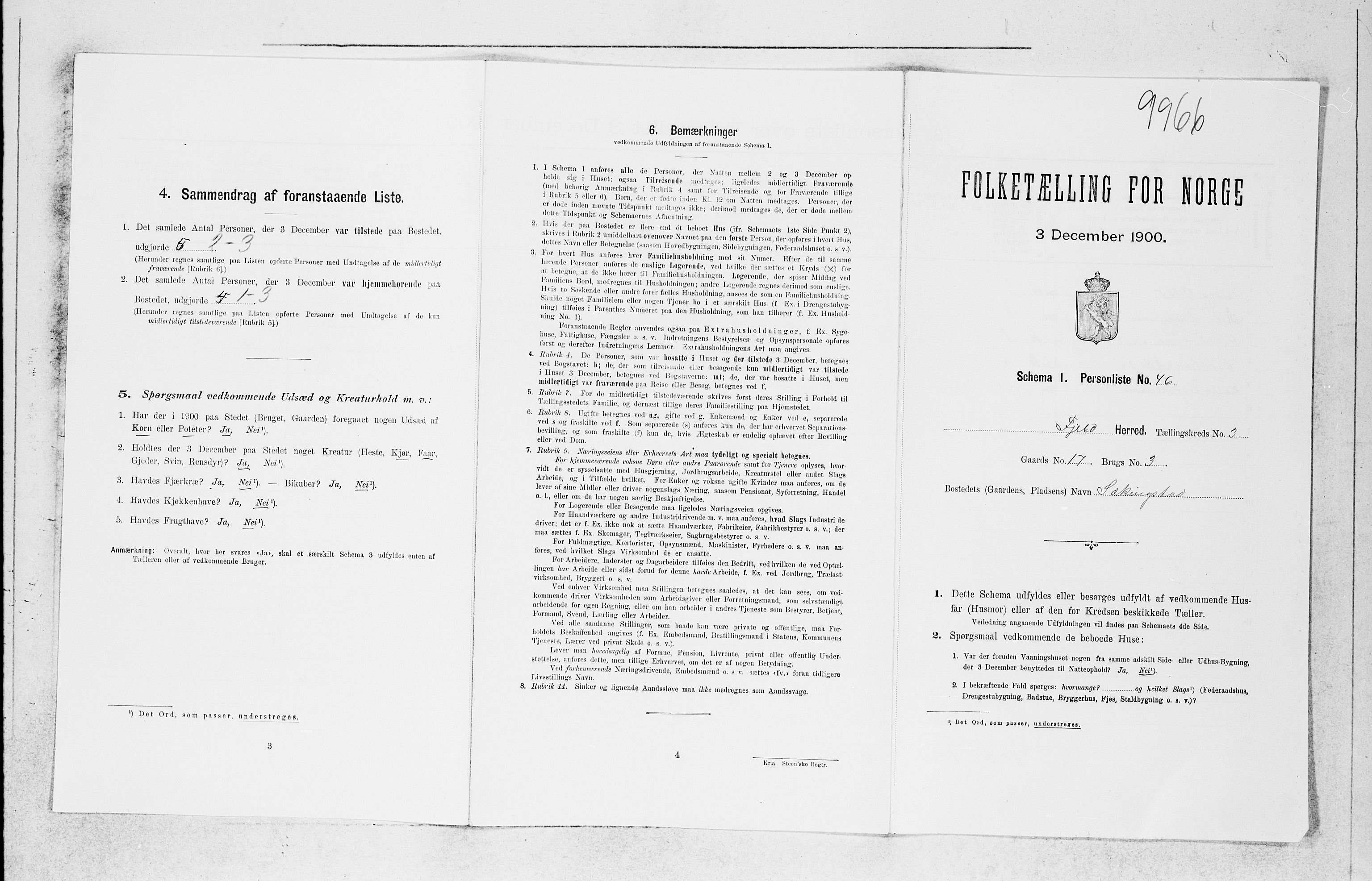 SAB, Folketelling 1900 for 1246 Fjell herred, 1900, s. 382