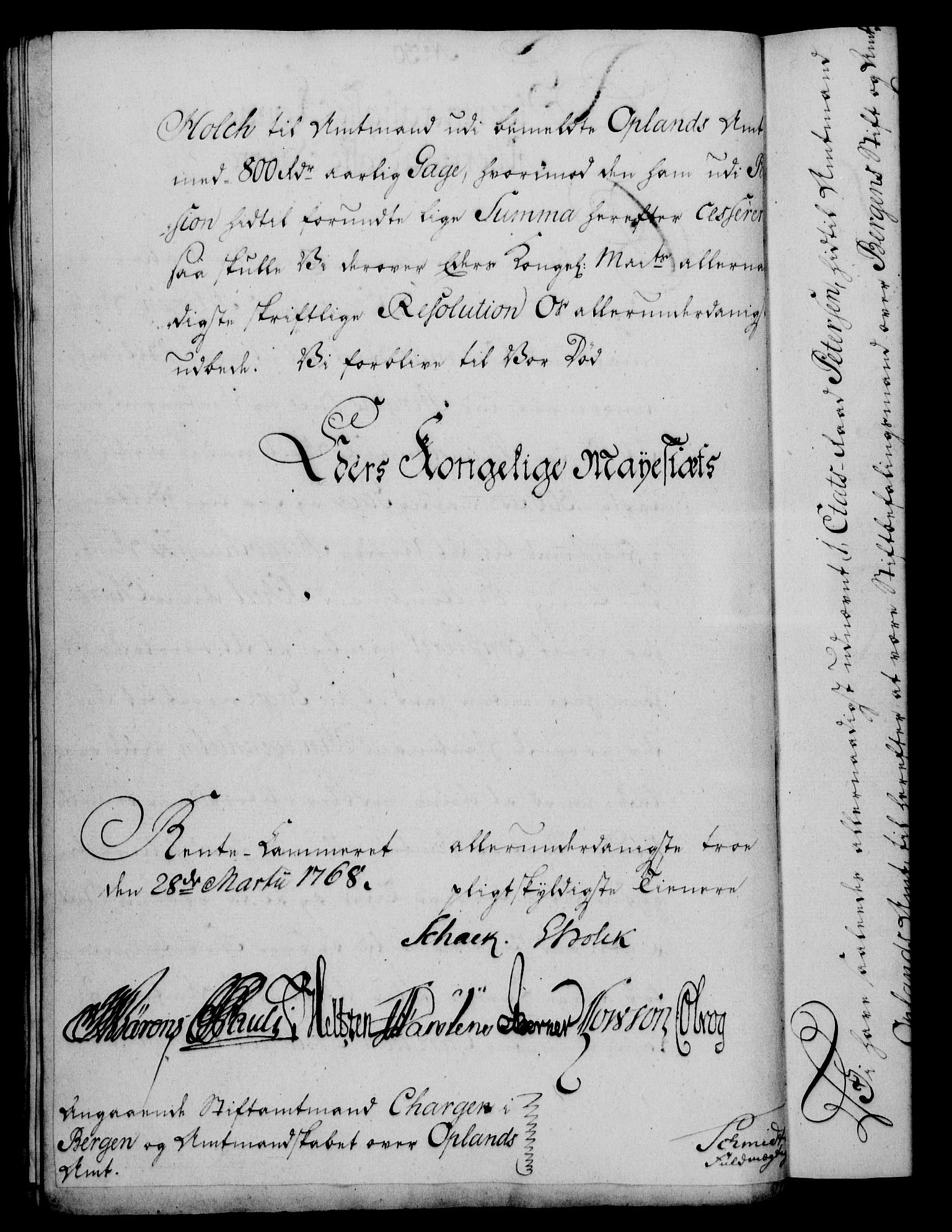Rentekammeret, Kammerkanselliet, RA/EA-3111/G/Gf/Gfa/L0050: Norsk relasjons- og resolusjonsprotokoll (merket RK 52.50), 1768, s. 149