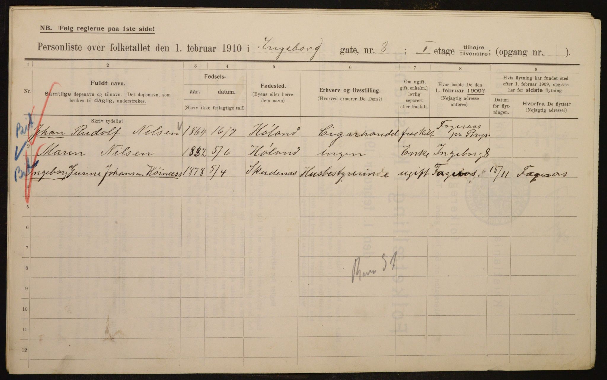 OBA, Kommunal folketelling 1.2.1910 for Kristiania, 1910, s. 42802