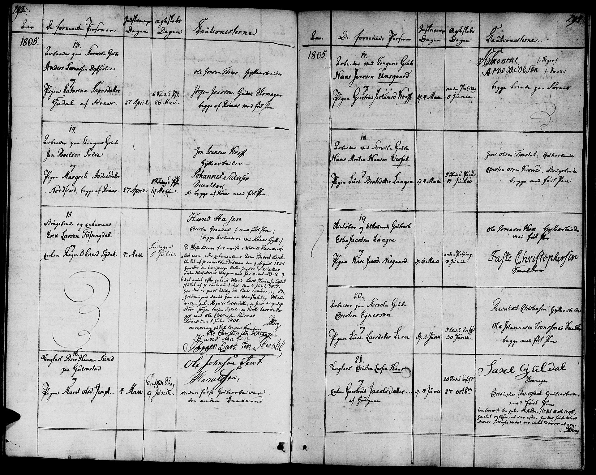 Ministerialprotokoller, klokkerbøker og fødselsregistre - Sør-Trøndelag, SAT/A-1456/681/L0927: Ministerialbok nr. 681A05, 1798-1808, s. 293-294