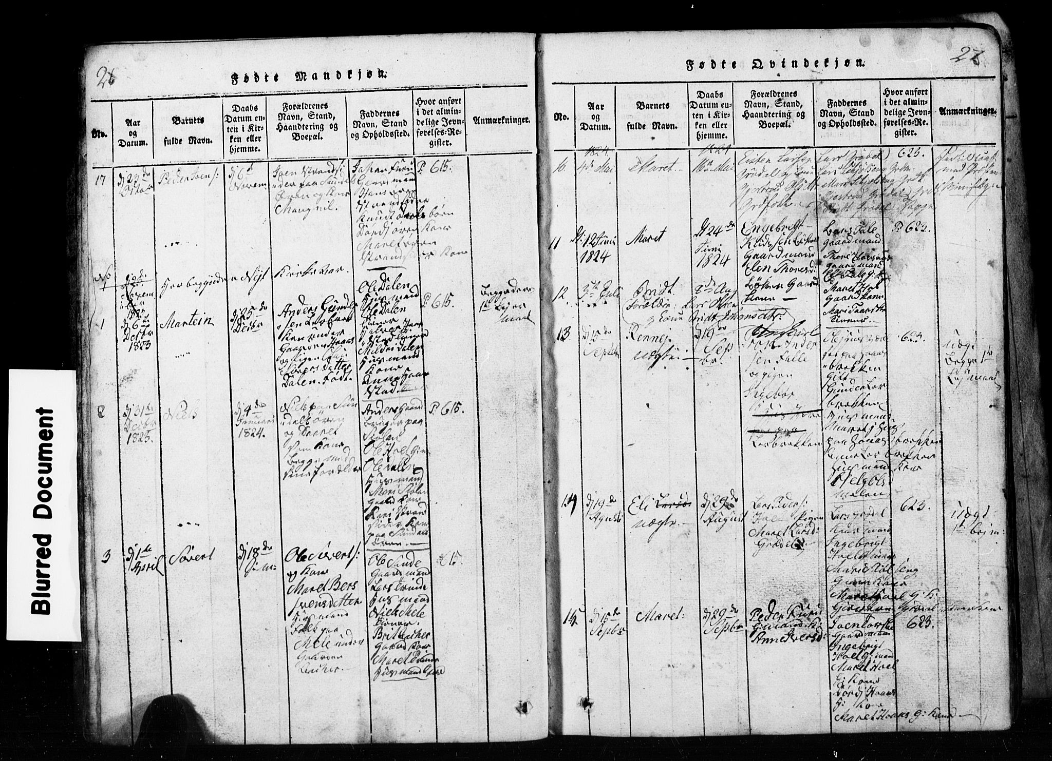 Ministerialprotokoller, klokkerbøker og fødselsregistre - Møre og Romsdal, AV/SAT-A-1454/590/L1016: Klokkerbok nr. 590C01, 1819-1838, s. 26-27