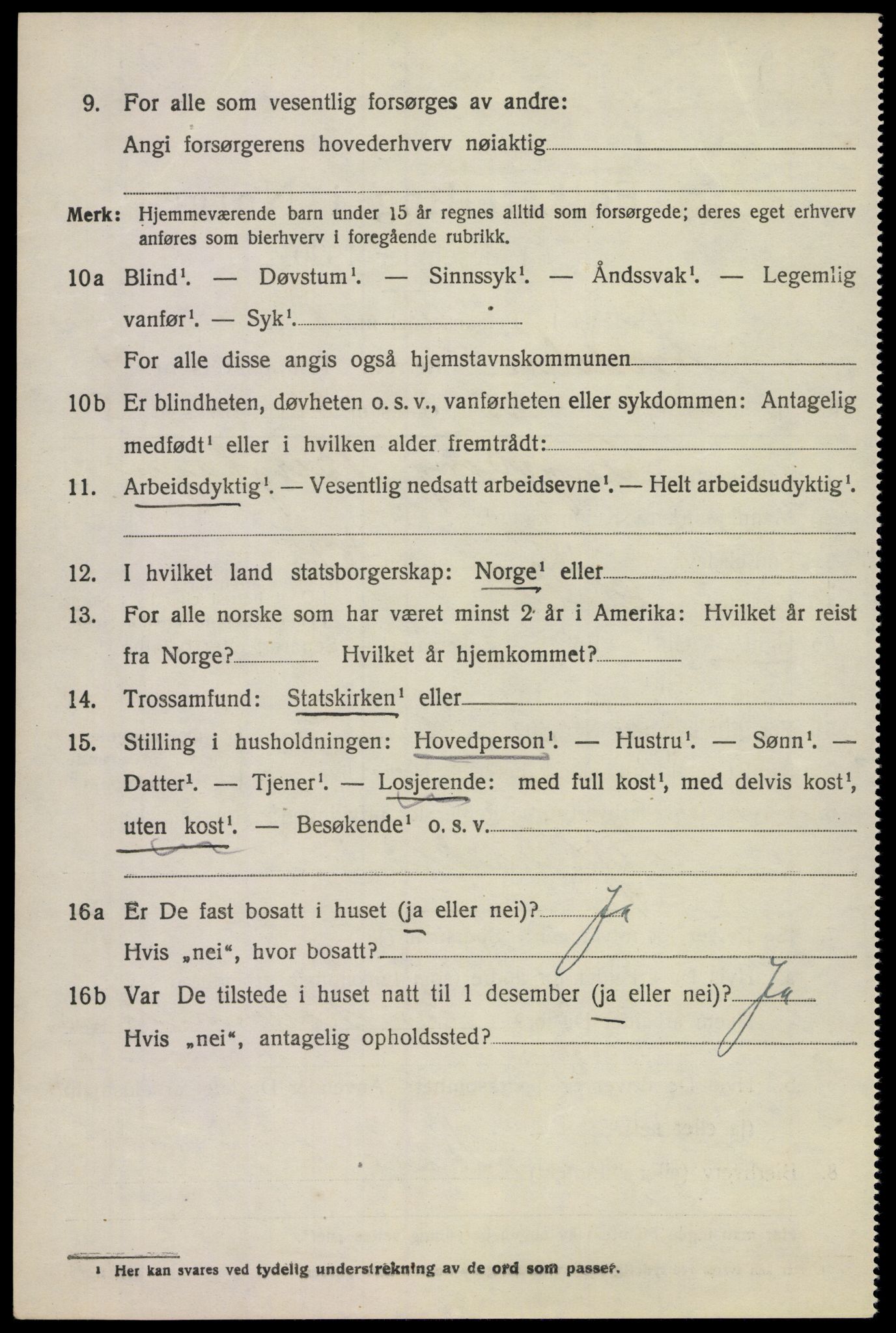 SAKO, Folketelling 1920 for 0719 Andebu herred, 1920, s. 2603