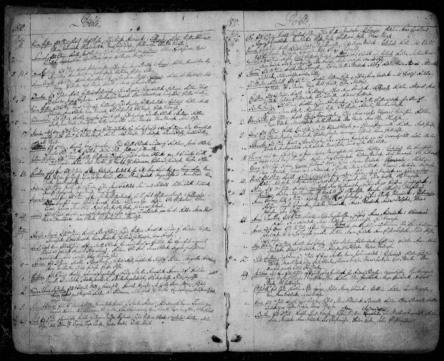Aker prestekontor kirkebøker, SAO/A-10861/F/L0011: Ministerialbok nr. 11, 1810-1819, s. 5