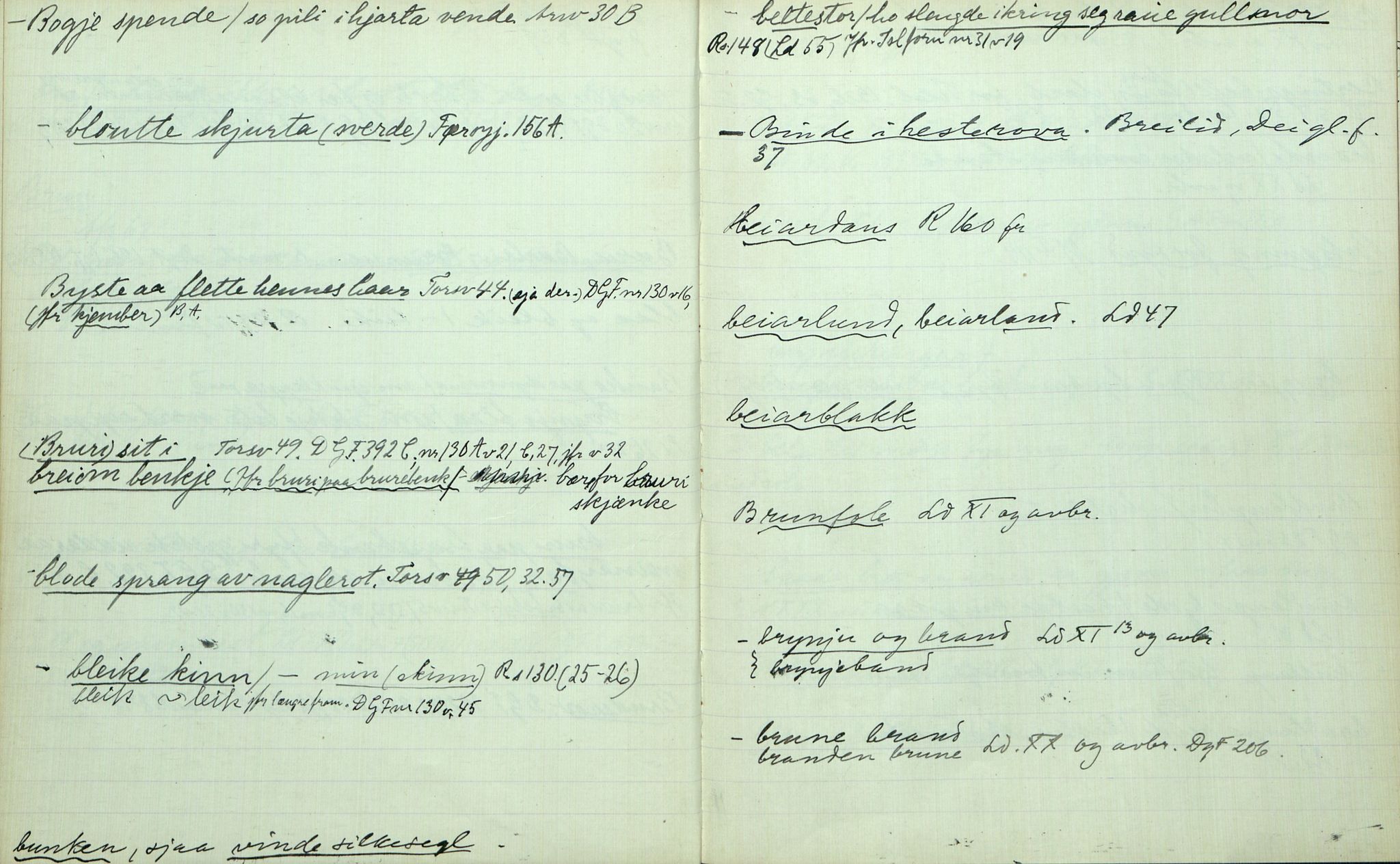 Rikard Berge, TEMU/TGM-A-1003/F/L0003/0042: 061-100 Innholdslister / Bok 99 Parabelsamling, 1914, s. 9