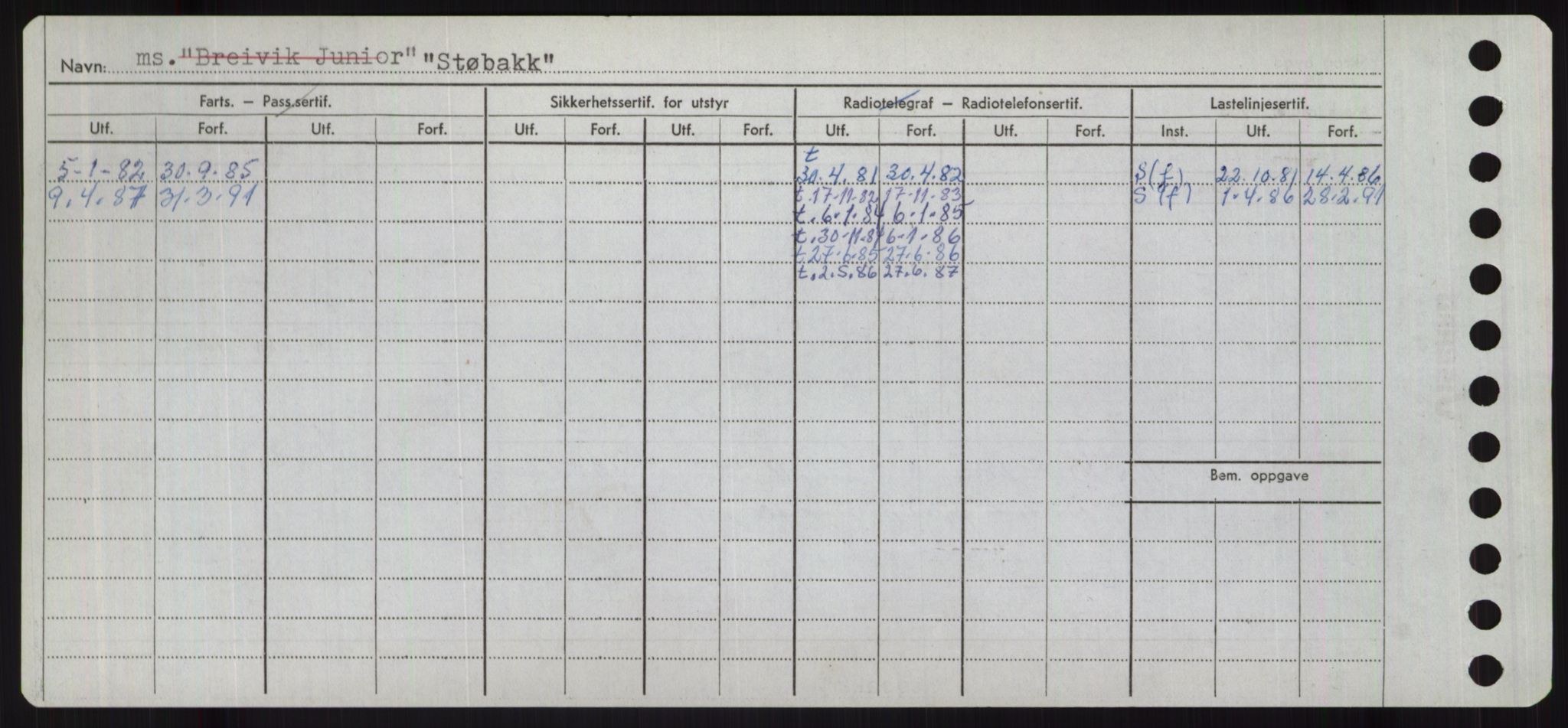 Sjøfartsdirektoratet med forløpere, Skipsmålingen, RA/S-1627/H/Ha/L0005/0002: Fartøy, S-Sven / Fartøy, Skjo-Sven, s. 696