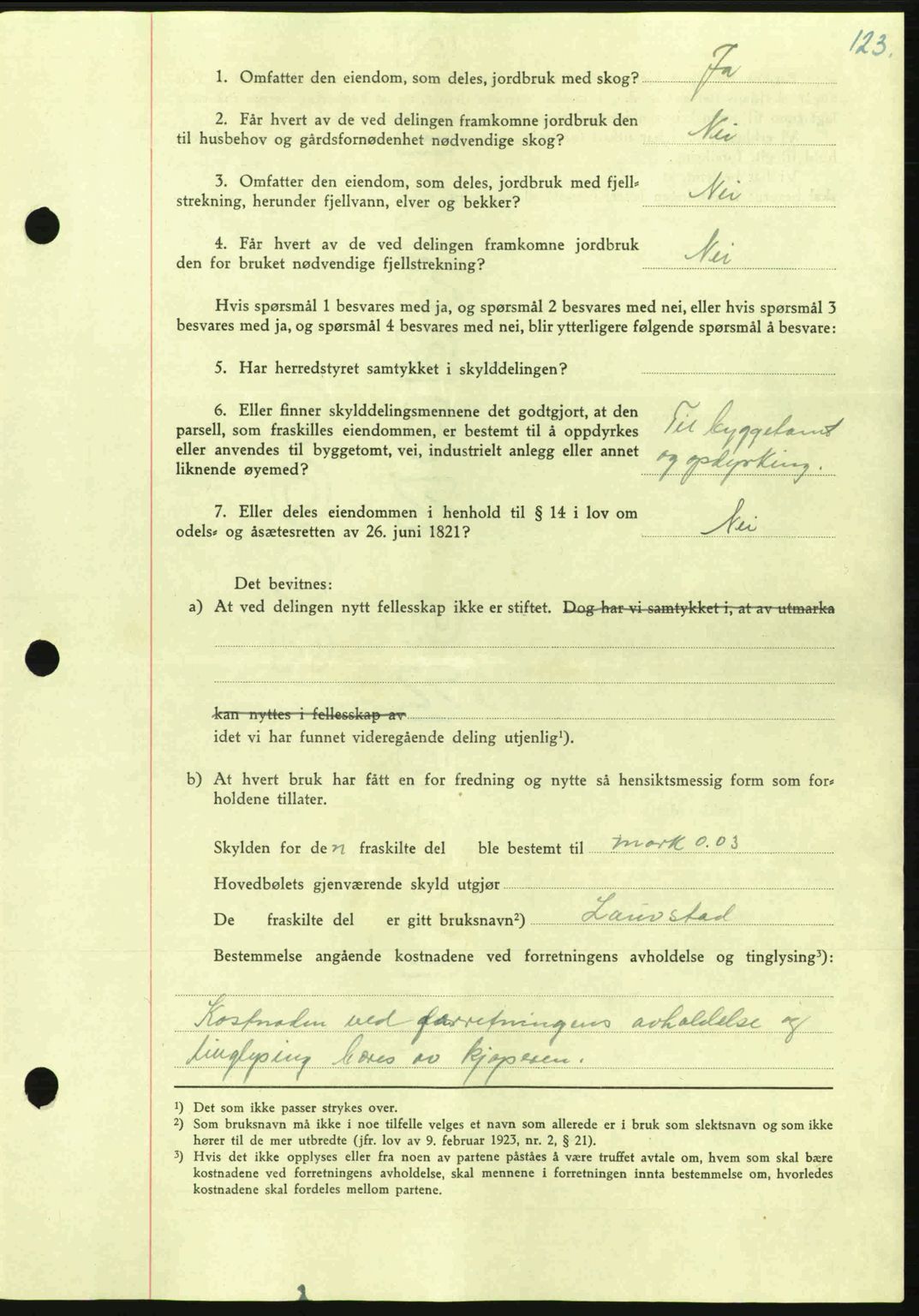 Nordmøre sorenskriveri, AV/SAT-A-4132/1/2/2Ca: Pantebok nr. A100a, 1945-1945, Dagboknr: 1264/1945