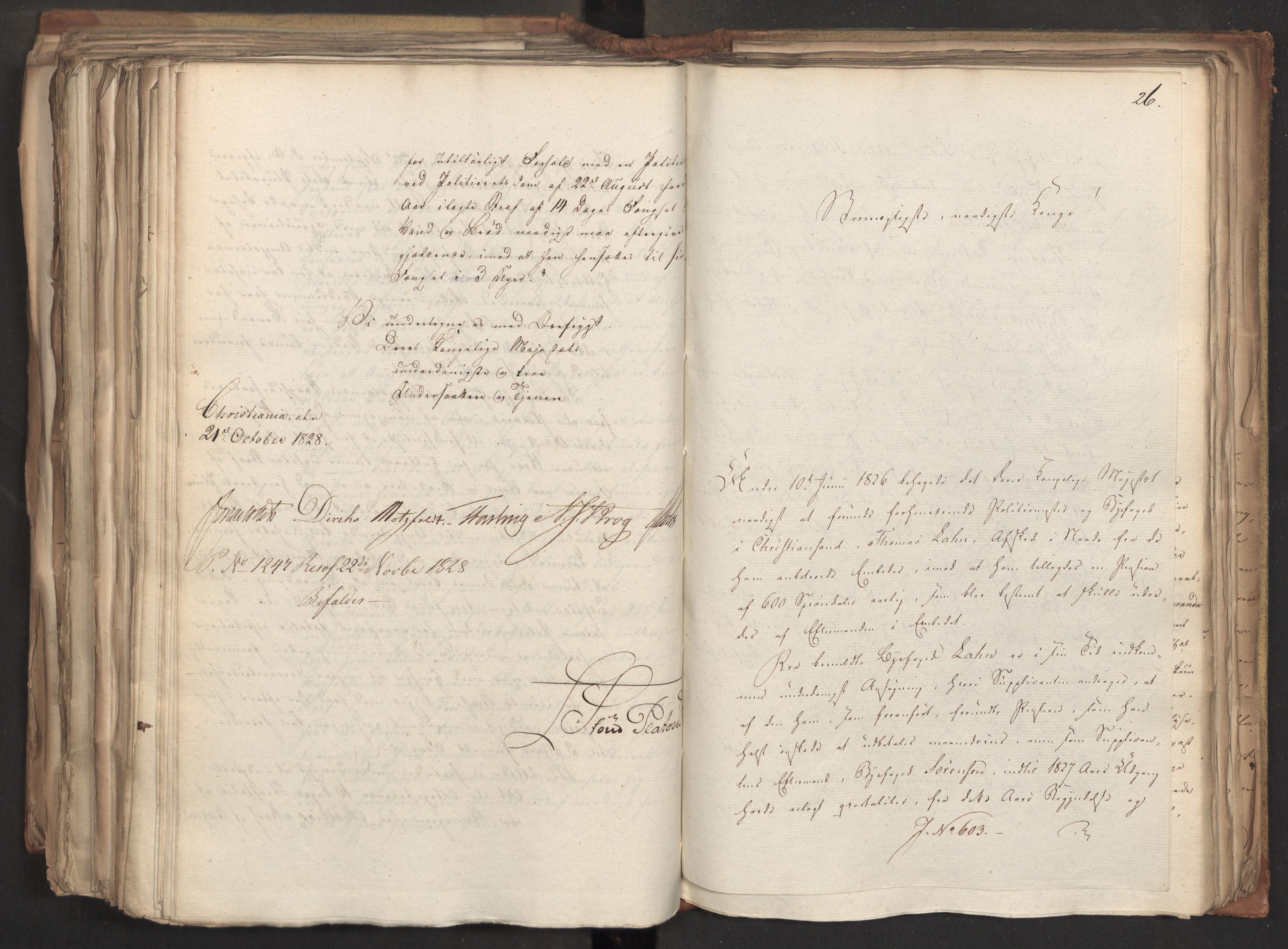 Statsrådsavdelingen i Stockholm, AV/RA-S-1003/D/Da/L0056: Regjeringsinnstillinger nr. 436-650, 1828, s. 496