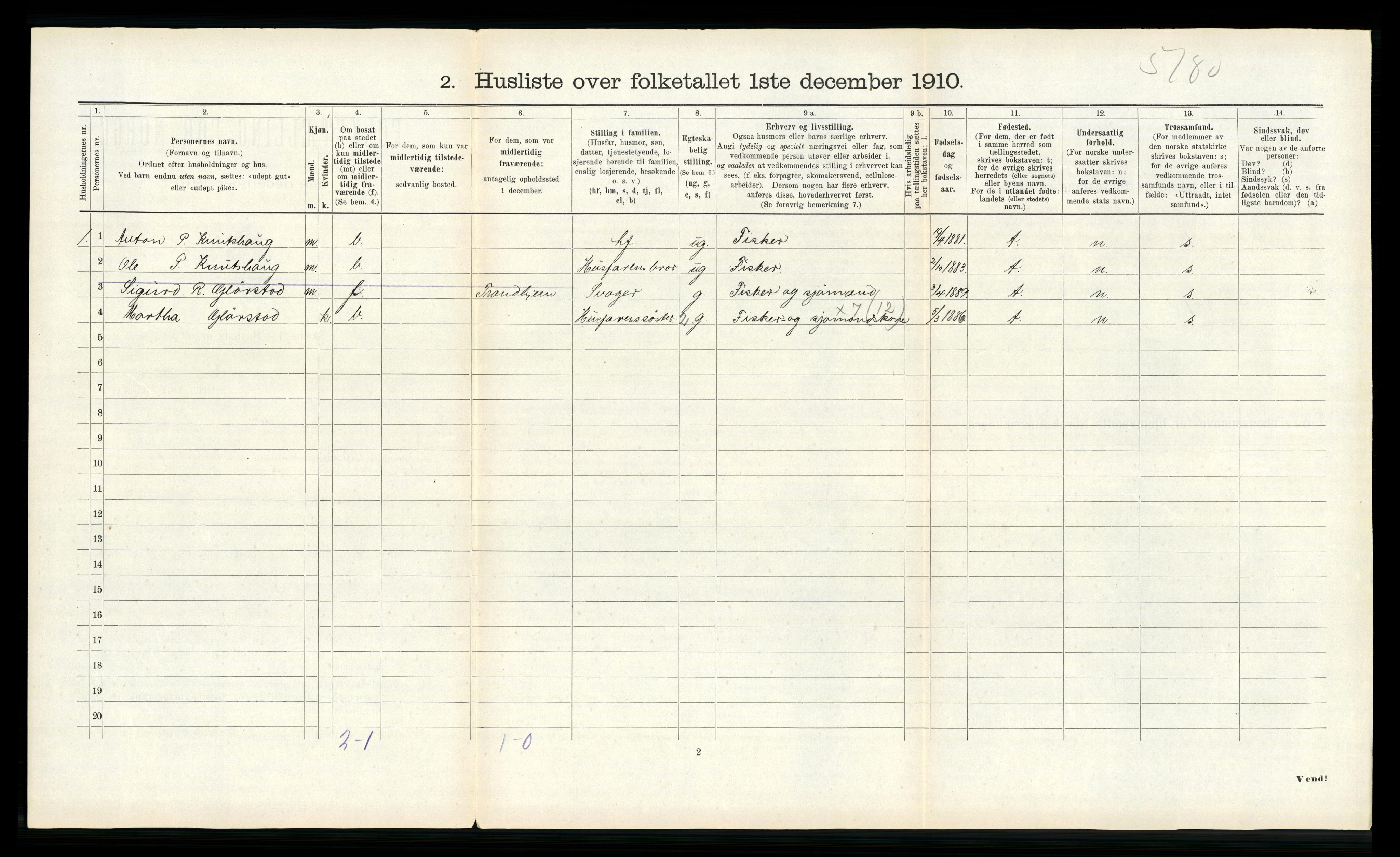 RA, Folketelling 1910 for 1617 Hitra herred, 1910, s. 146