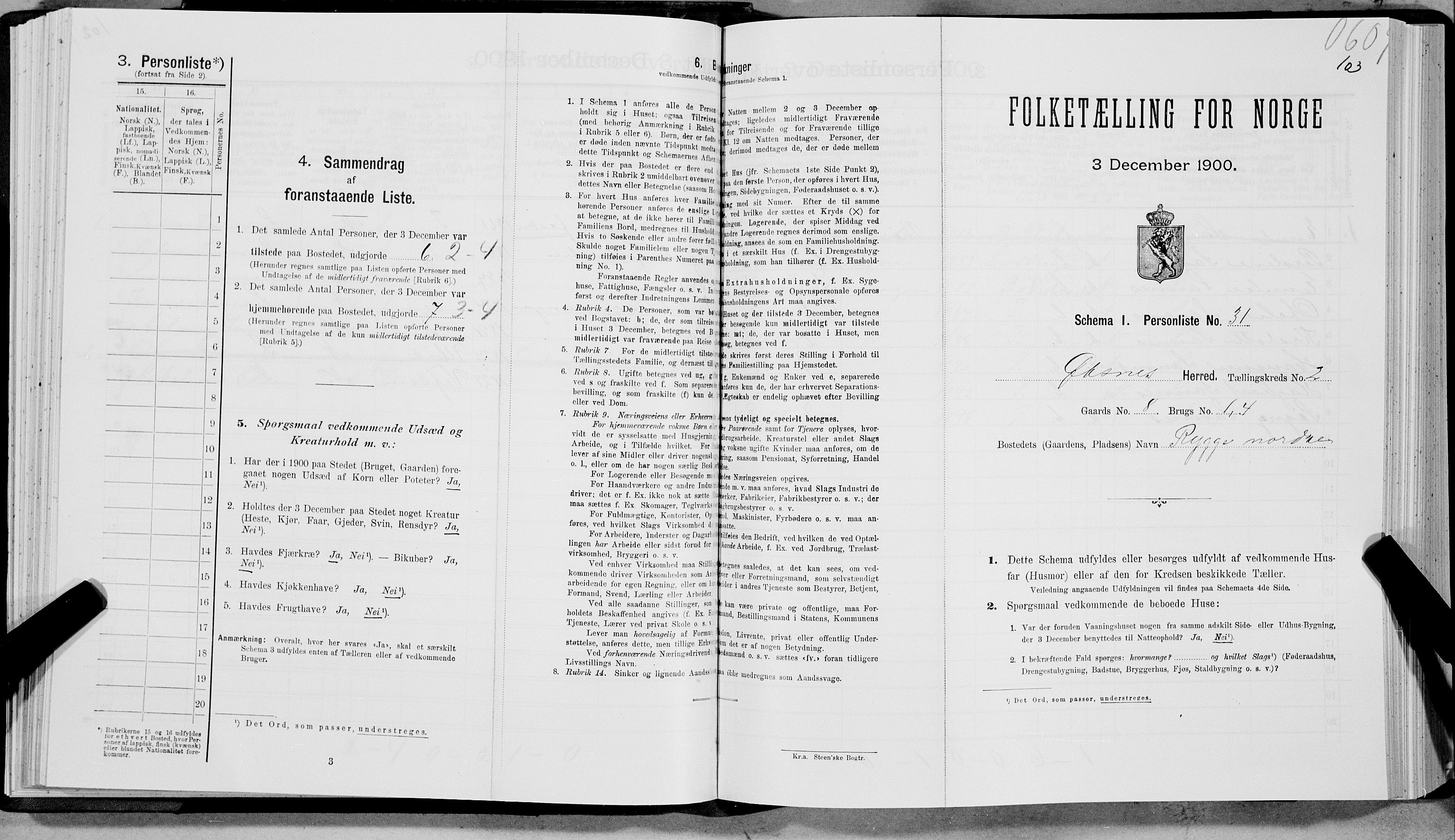 SAT, Folketelling 1900 for 1868 Øksnes herred, 1900, s. 125