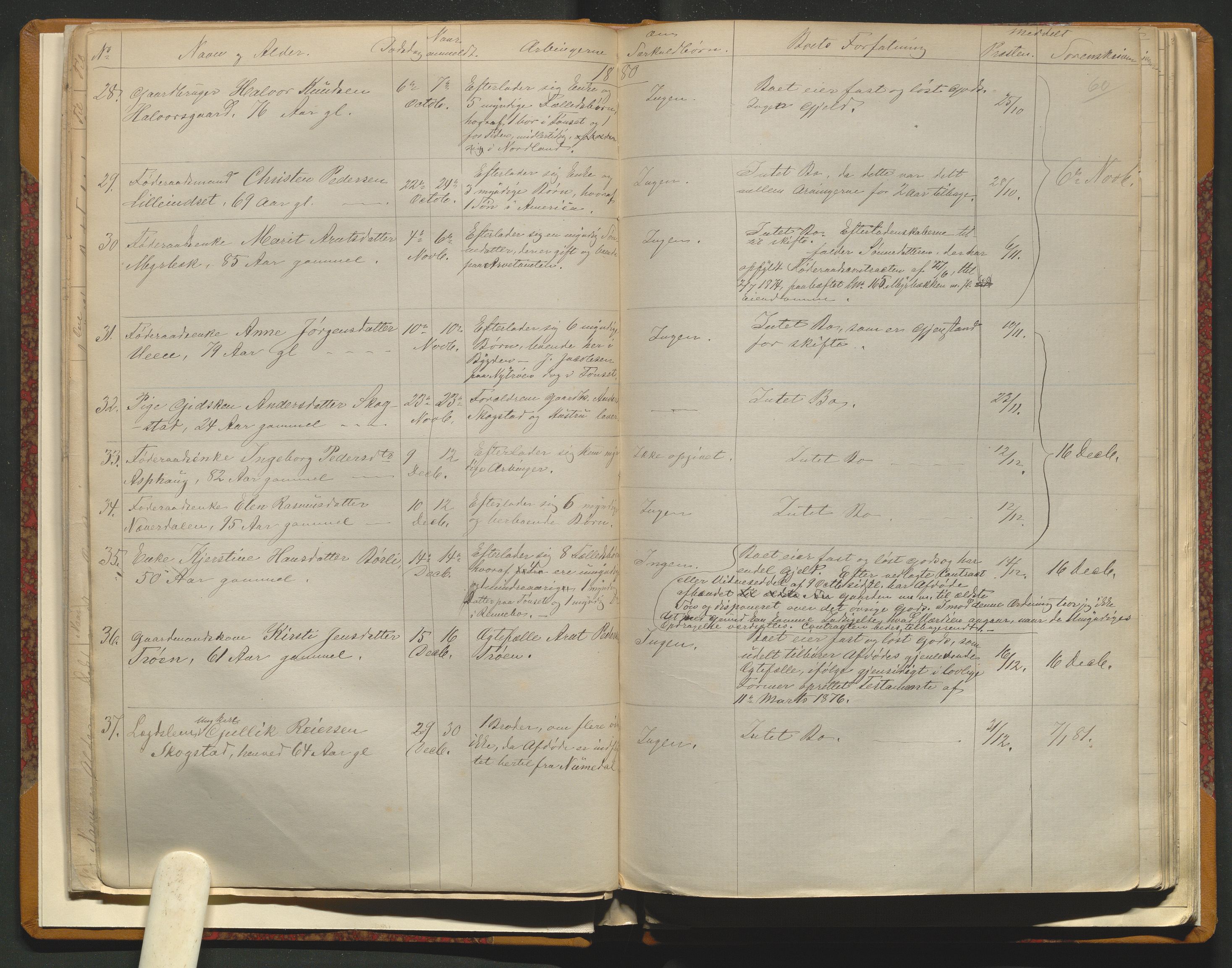 Kvikne lensmannskontor, AV/SAH-LHK-023/H/Ha/L0001/0001: Dødsfallsprotokoller / Dødsfallsprotokoll, 1839-1928