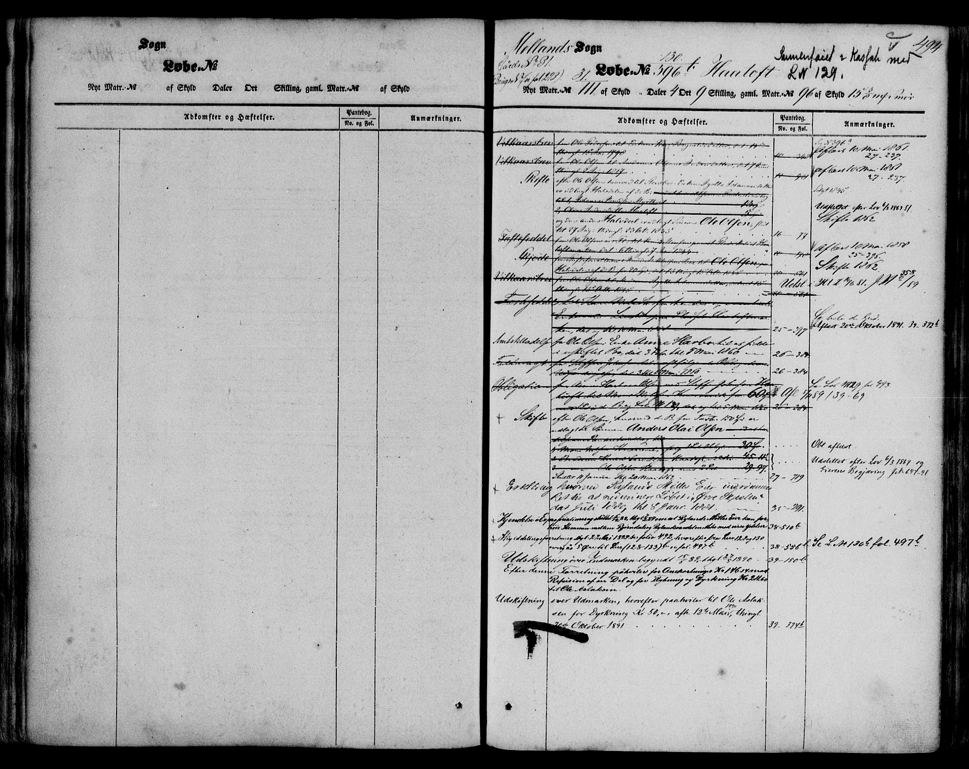 Nordhordland sorenskrivar, AV/SAB-A-2901/1/G/Ga/Gaaa/L0011b: Panteregister nr. II.A.a.11b, 1851-1893, s. 494