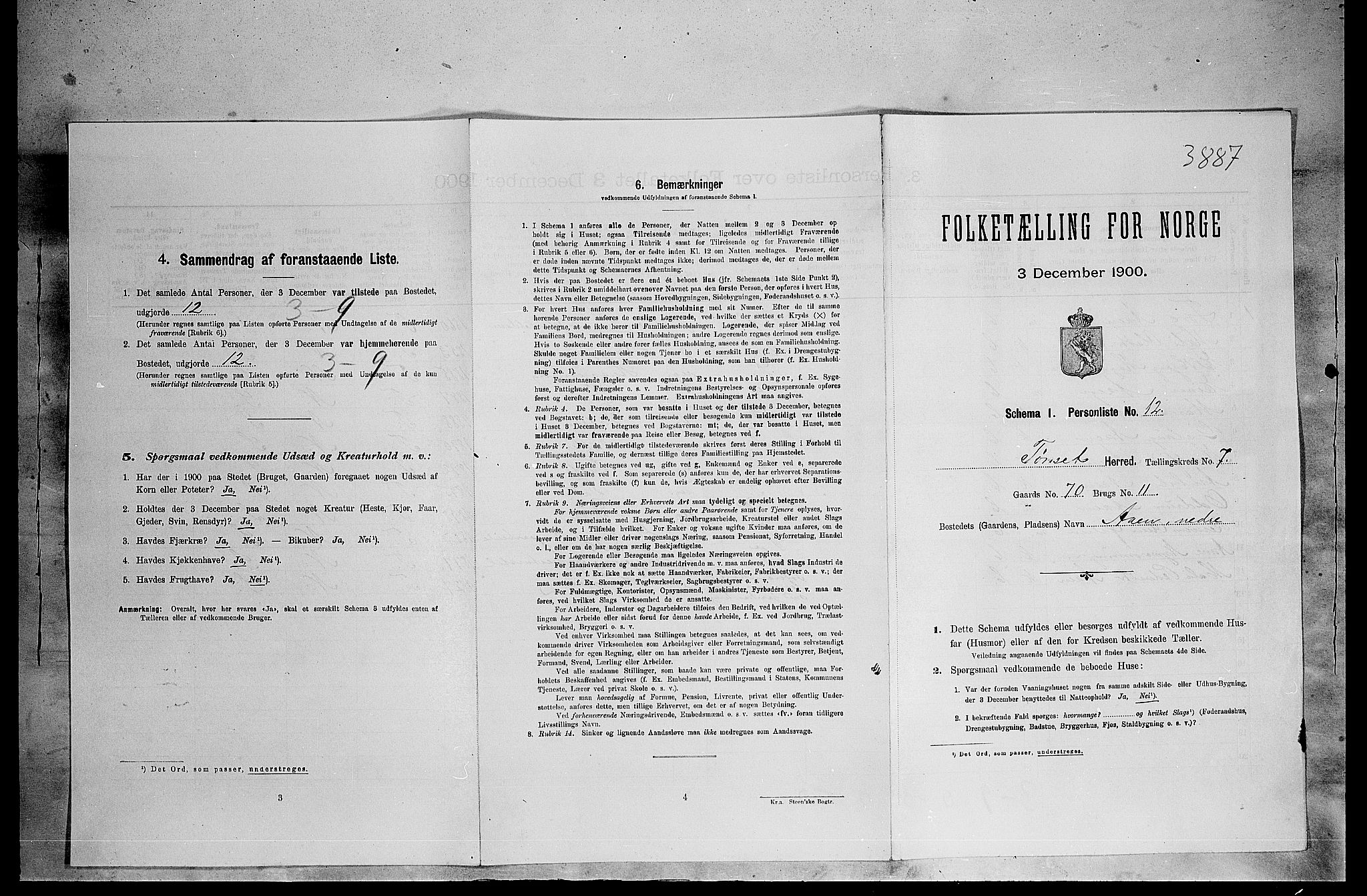 SAH, Folketelling 1900 for 0437 Tynset herred, 1900, s. 641
