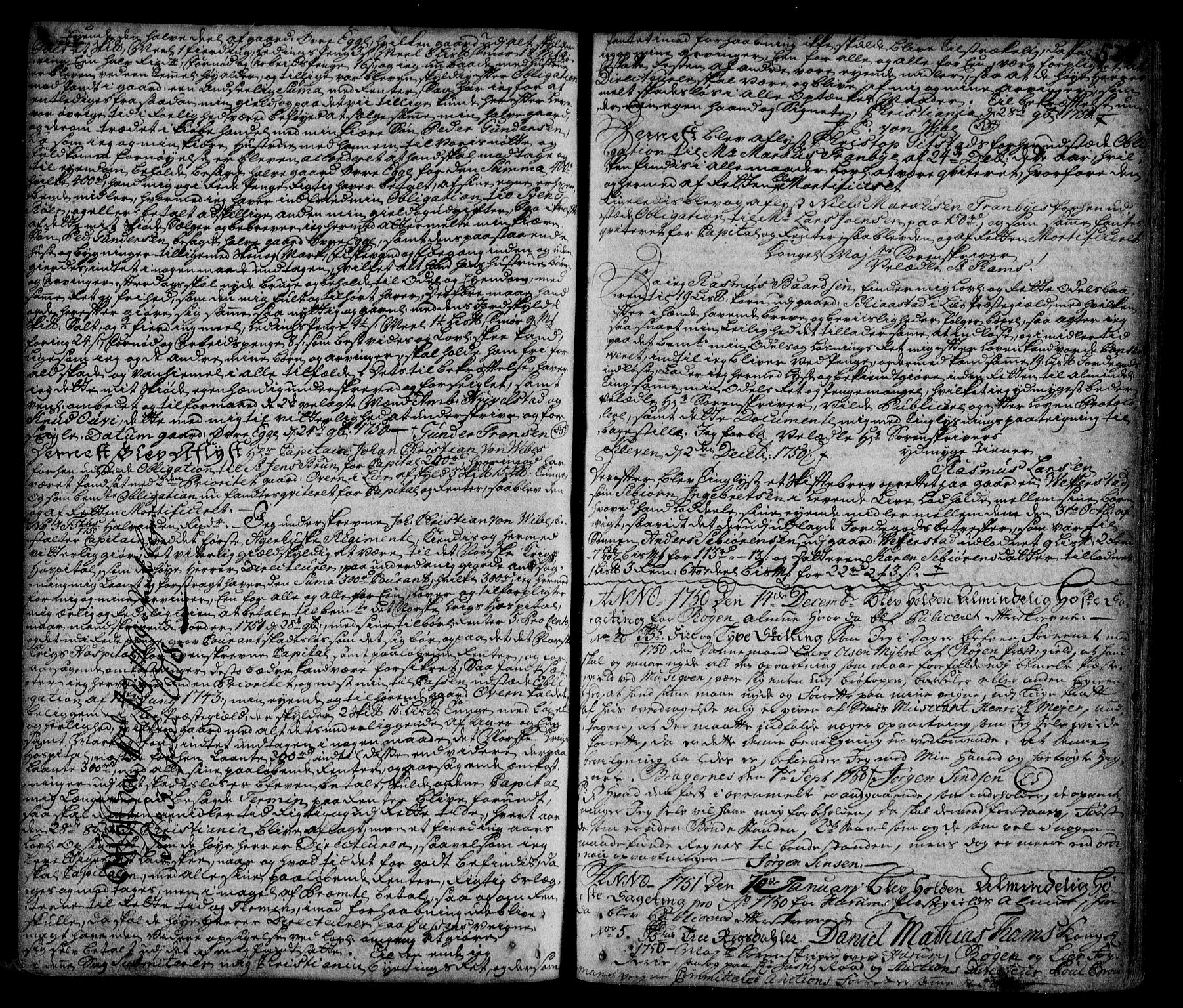 Lier, Røyken og Hurum sorenskriveri, SAKO/A-89/G/Ga/Gaa/L0002: Pantebok nr. II, 1725-1755, s. 537