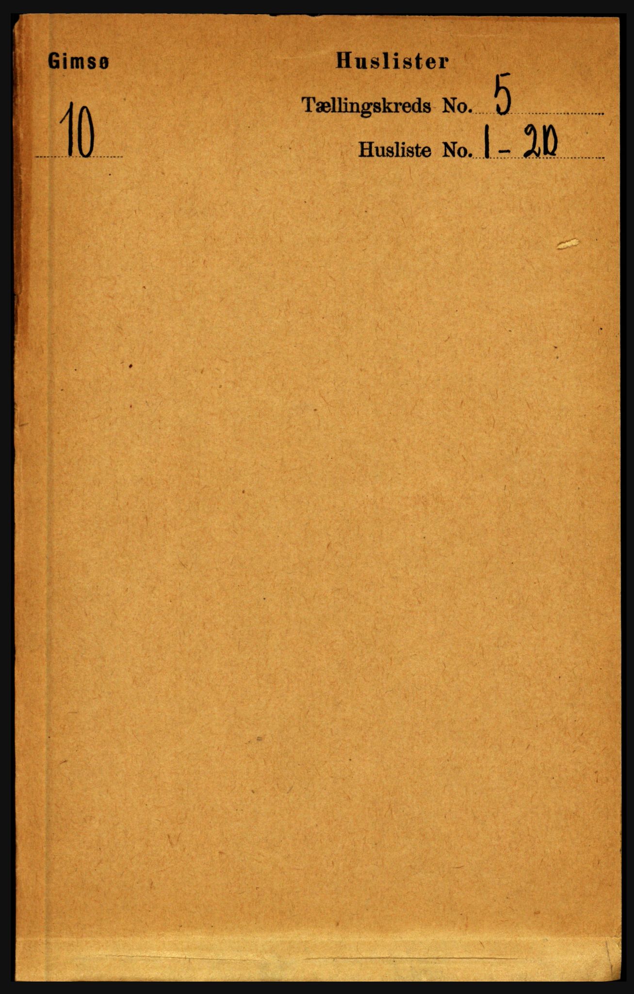 RA, Folketelling 1891 for 1864 Gimsøy herred, 1891, s. 807