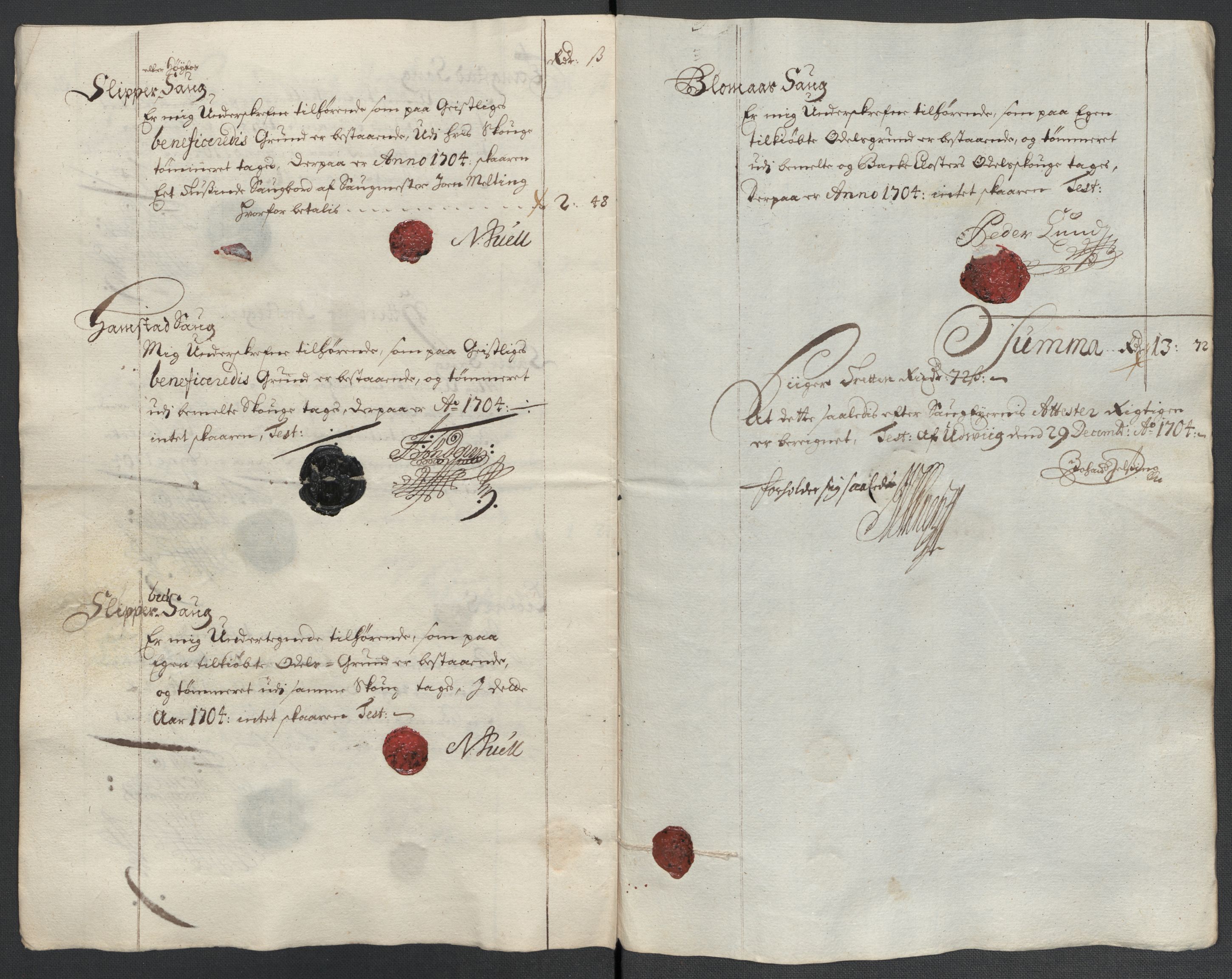 Rentekammeret inntil 1814, Reviderte regnskaper, Fogderegnskap, AV/RA-EA-4092/R63/L4313: Fogderegnskap Inderøy, 1703-1704, s. 471