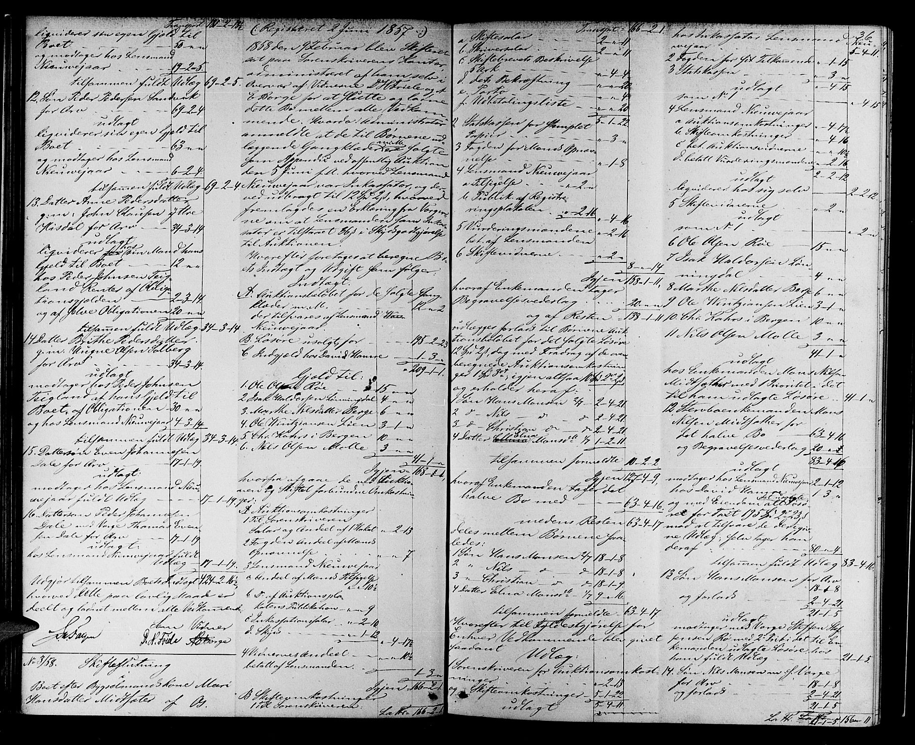 Midhordland sorenskriveri, AV/SAB-A-3001/1/H/Hd/L0003: Skifteutlodningsprotokoll, 1857-1863, s. 35b-36a