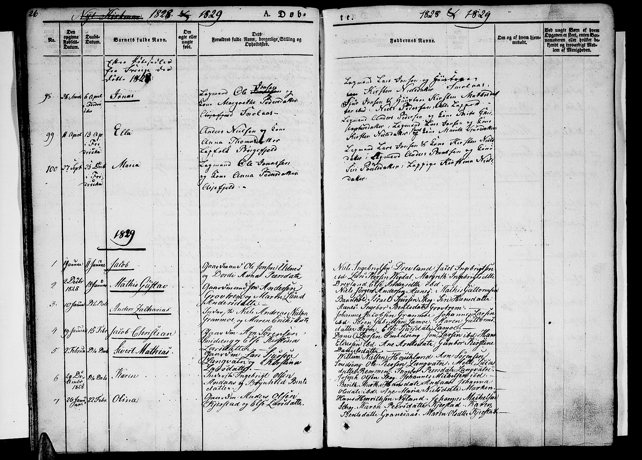 Ministerialprotokoller, klokkerbøker og fødselsregistre - Nordland, AV/SAT-A-1459/820/L0289: Ministerialbok nr. 820A10, 1826-1845, s. 26