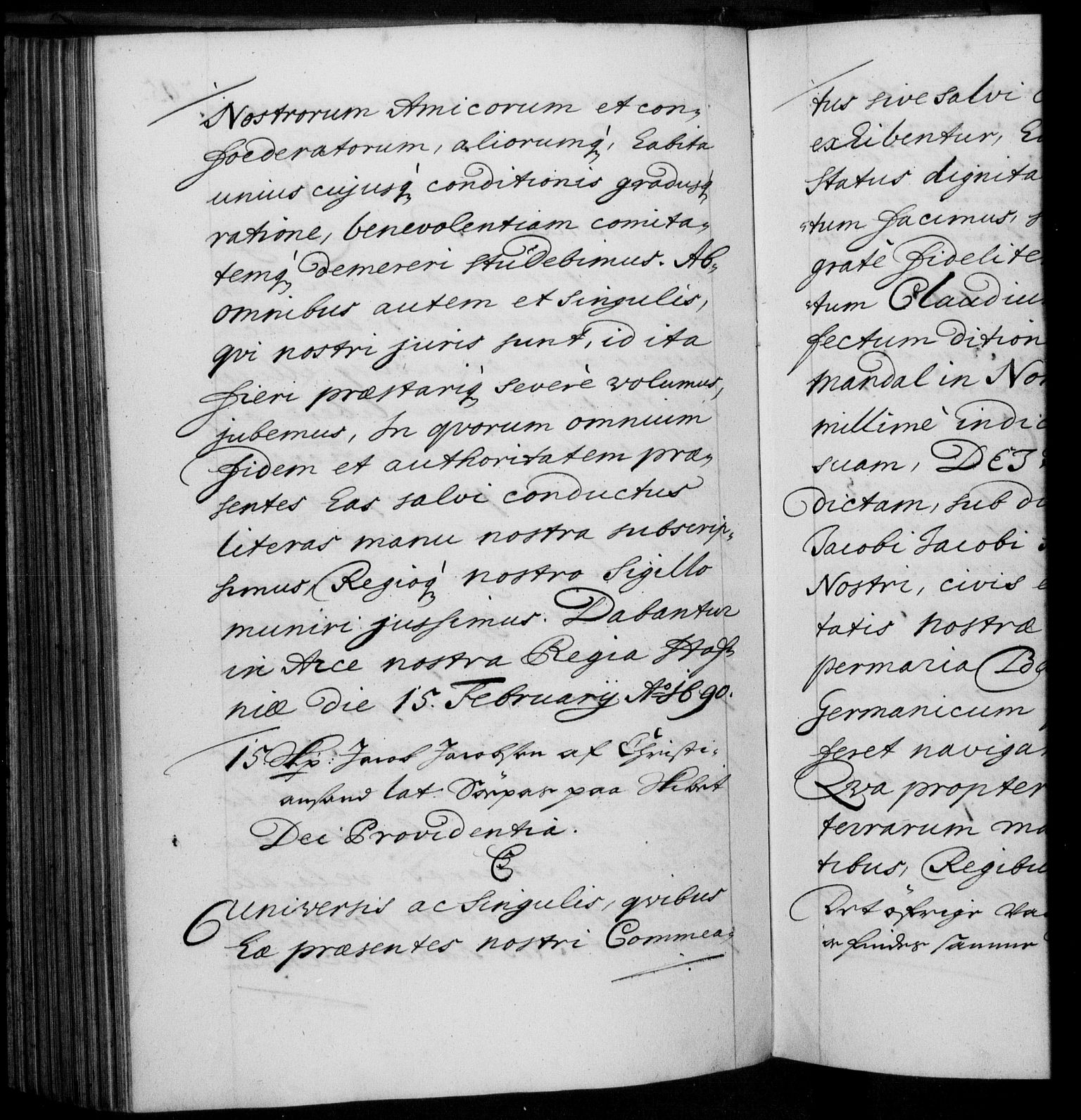 Danske Kanselli 1572-1799, AV/RA-EA-3023/F/Fc/Fca/Fcaa/L0015: Norske registre (mikrofilm), 1688-1691, s. 295b