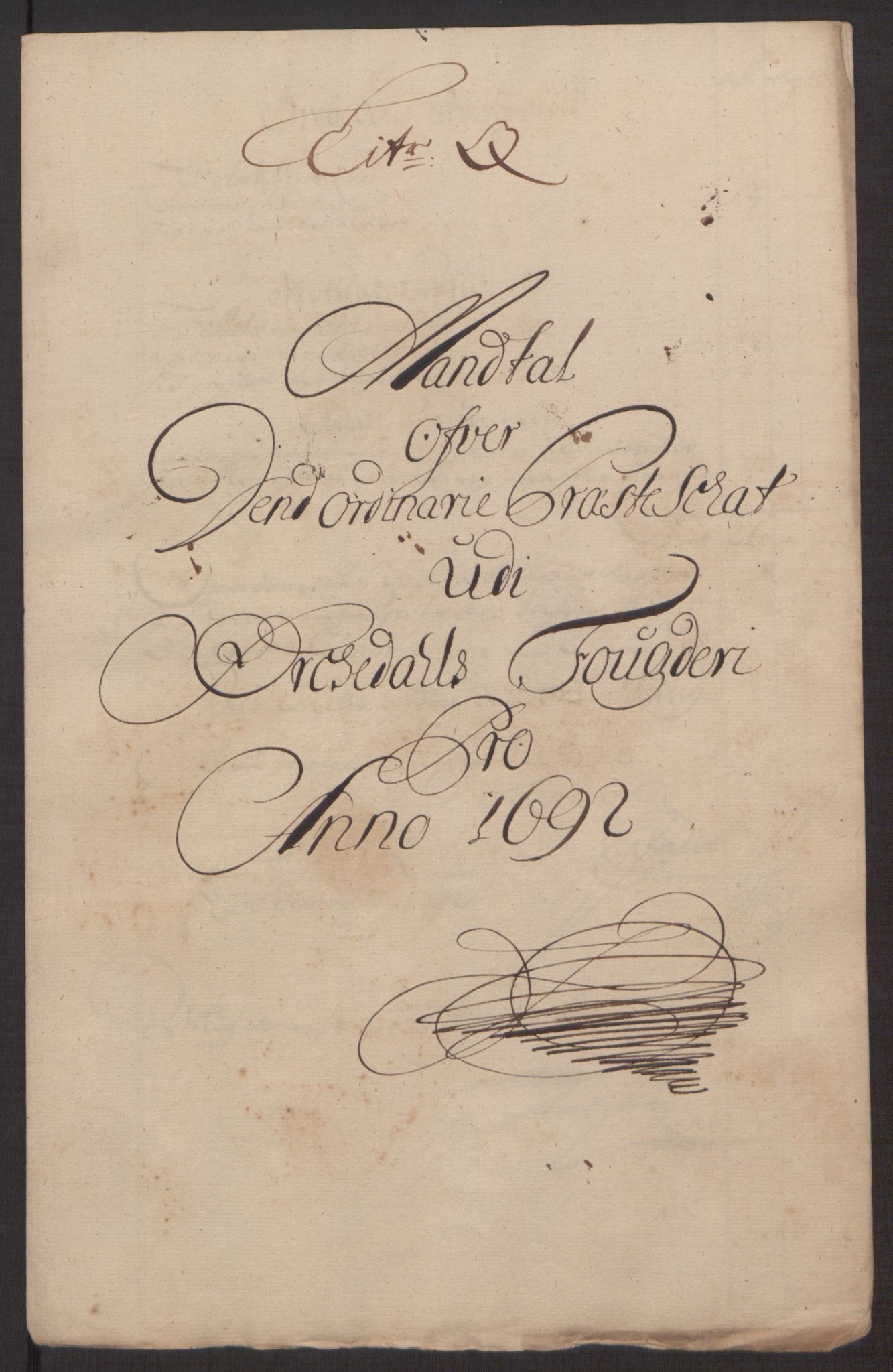 Rentekammeret inntil 1814, Reviderte regnskaper, Fogderegnskap, RA/EA-4092/R58/L3937: Fogderegnskap Orkdal, 1691-1692, s. 346