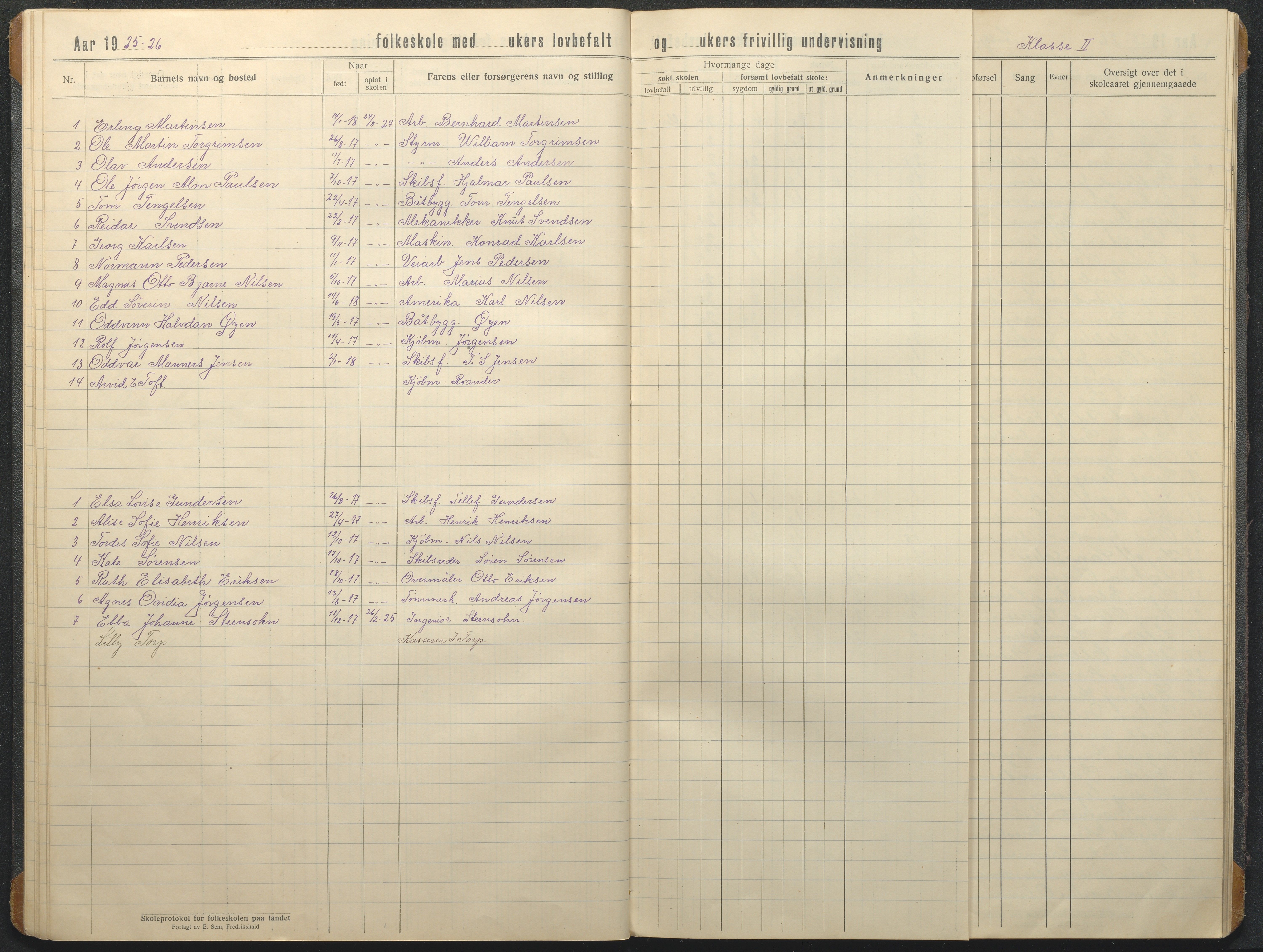 Hisøy kommune frem til 1991, AAKS/KA0922-PK/32/L0020: Skoleprotokoll, 1920-1931