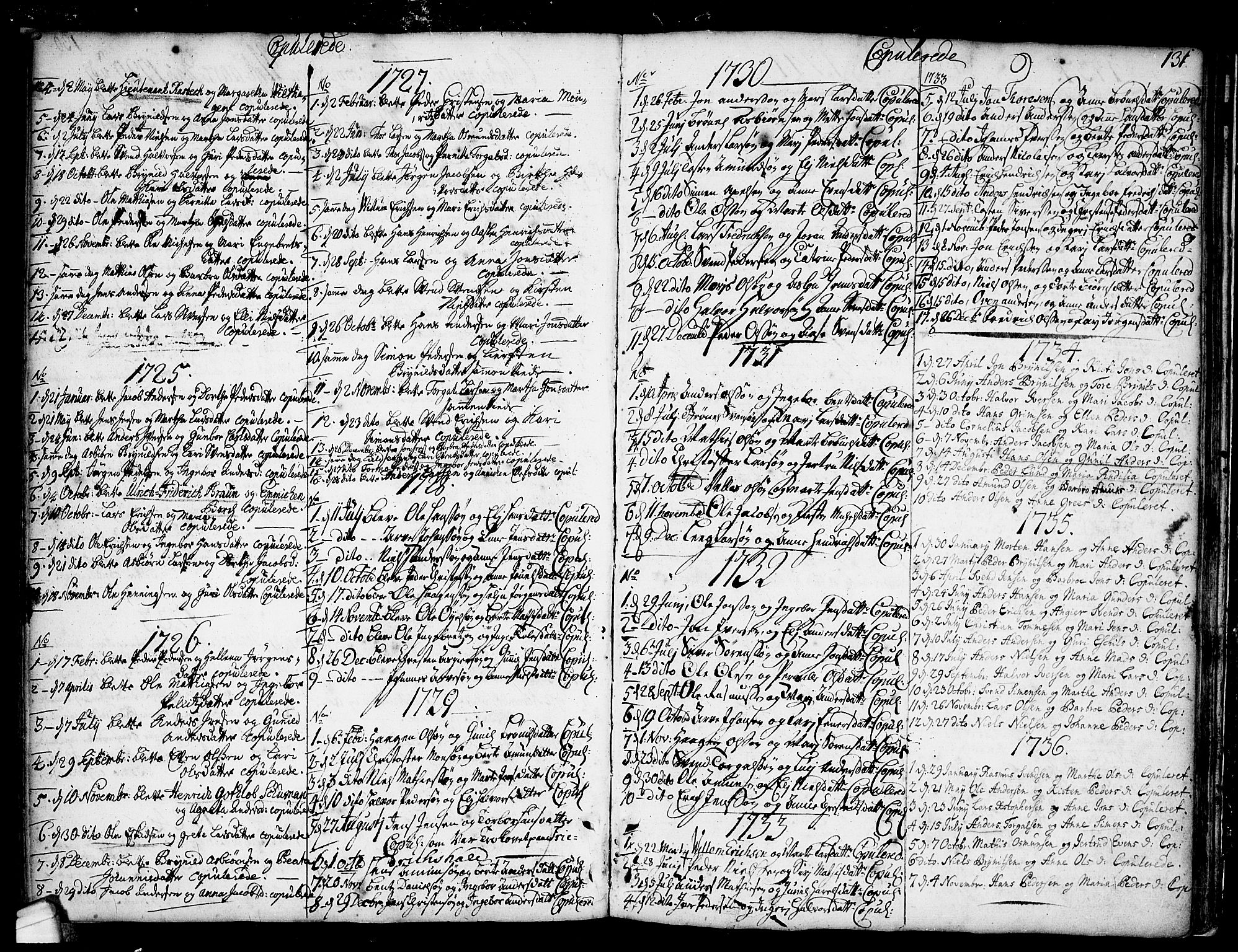 Idd prestekontor Kirkebøker, SAO/A-10911/F/Fa/L0001: Ministerialbok nr. I 1, 1720-1769, s. 131
