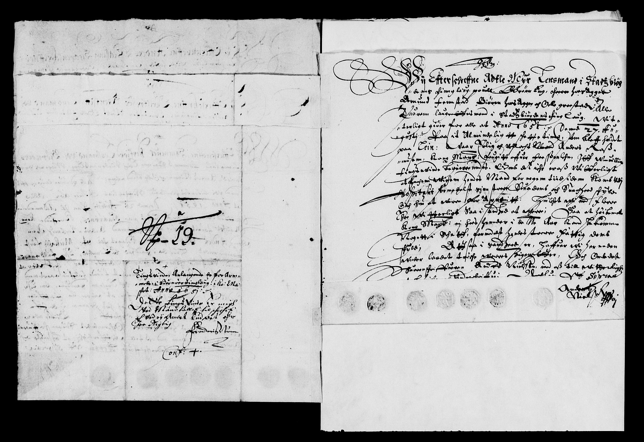 Rentekammeret inntil 1814, Reviderte regnskaper, Lensregnskaper, AV/RA-EA-5023/R/Rb/Rbw/L0105: Trondheim len, 1651