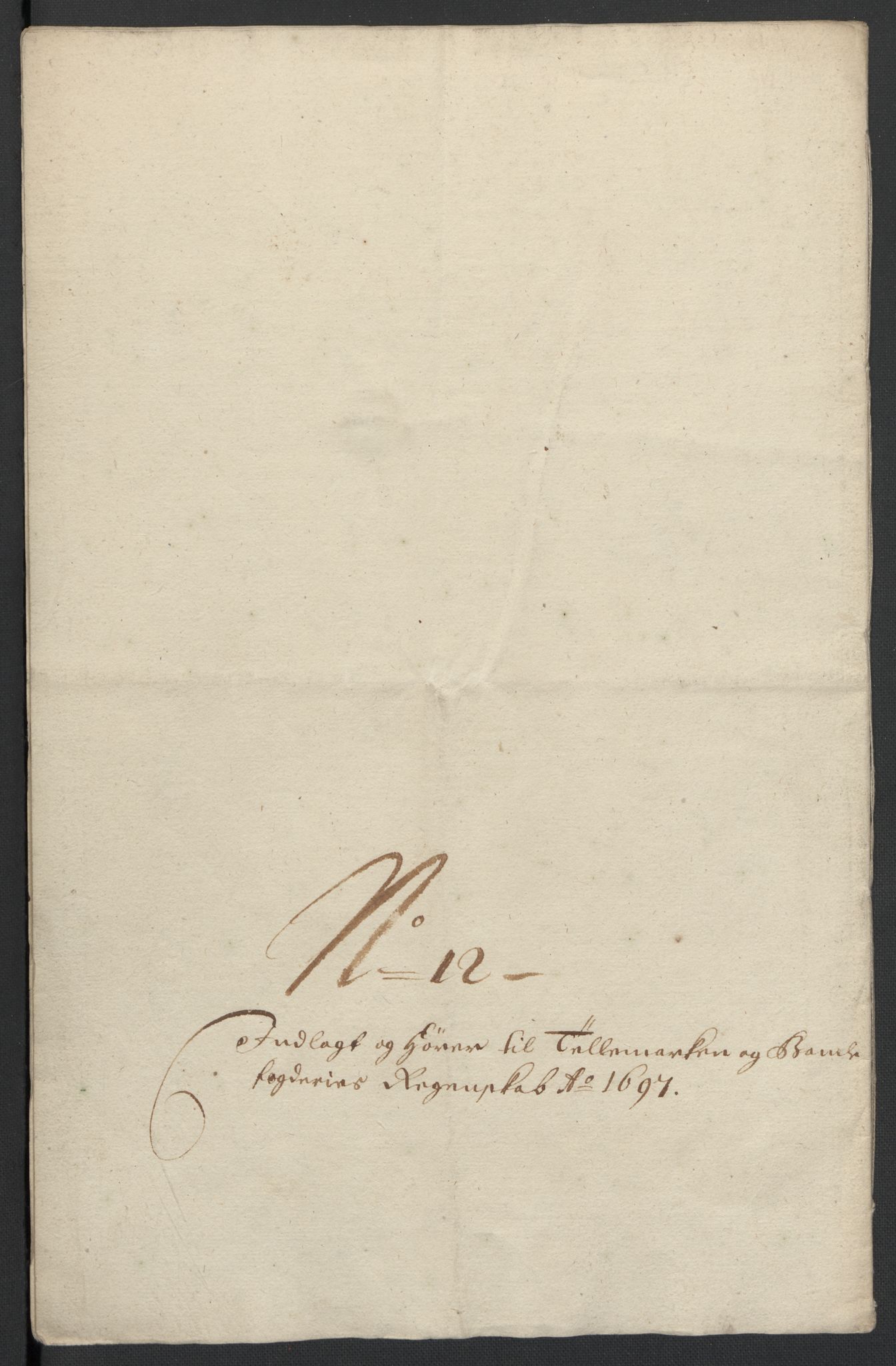 Rentekammeret inntil 1814, Reviderte regnskaper, Fogderegnskap, RA/EA-4092/R36/L2097: Fogderegnskap Øvre og Nedre Telemark og Bamble, 1697, s. 60