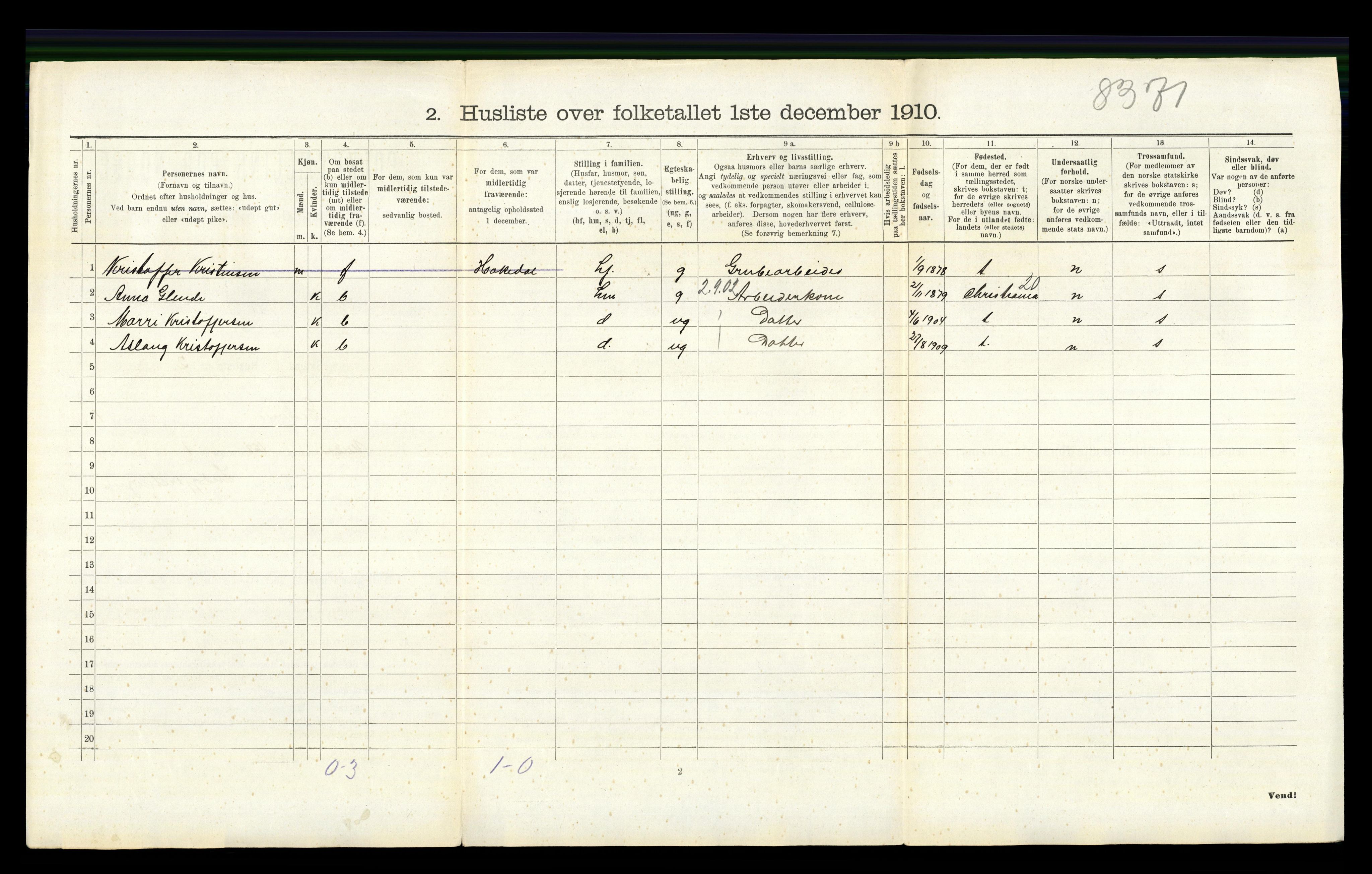 RA, Folketelling 1910 for 0237 Eidsvoll herred, 1910, s. 2579