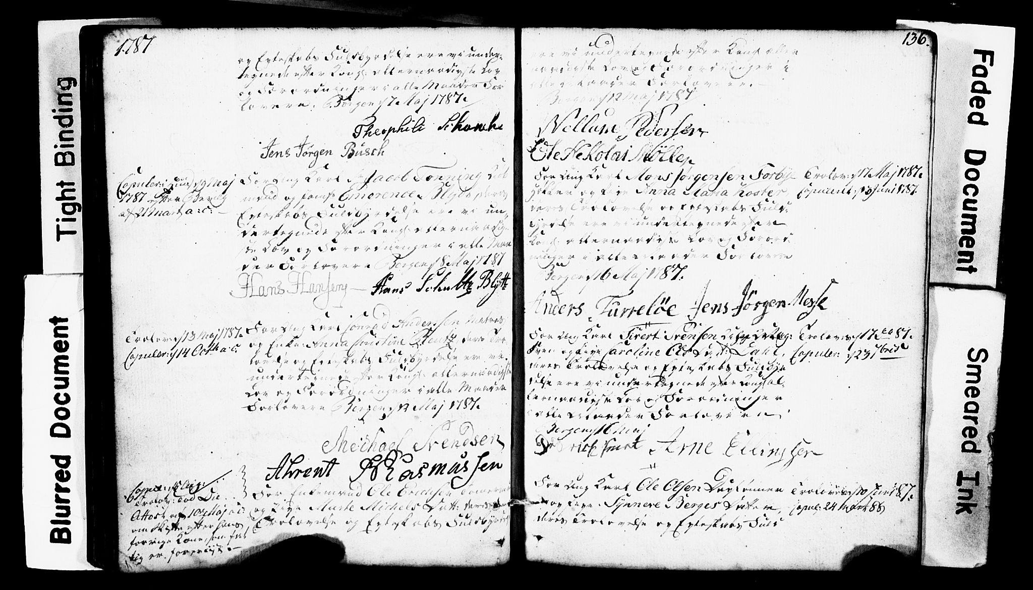 Domkirken sokneprestembete, SAB/A-74801: Forlovererklæringer nr. II.5.1, 1767-1792, s. 136
