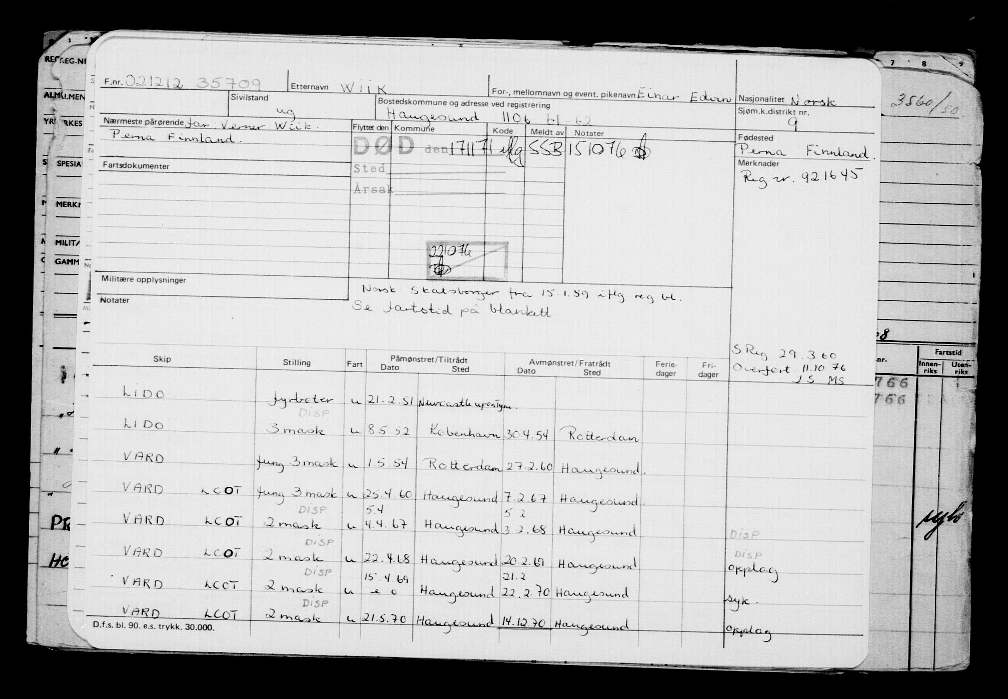 Direktoratet for sjømenn, AV/RA-S-3545/G/Gb/L0109: Hovedkort, 1912-1913, s. 58