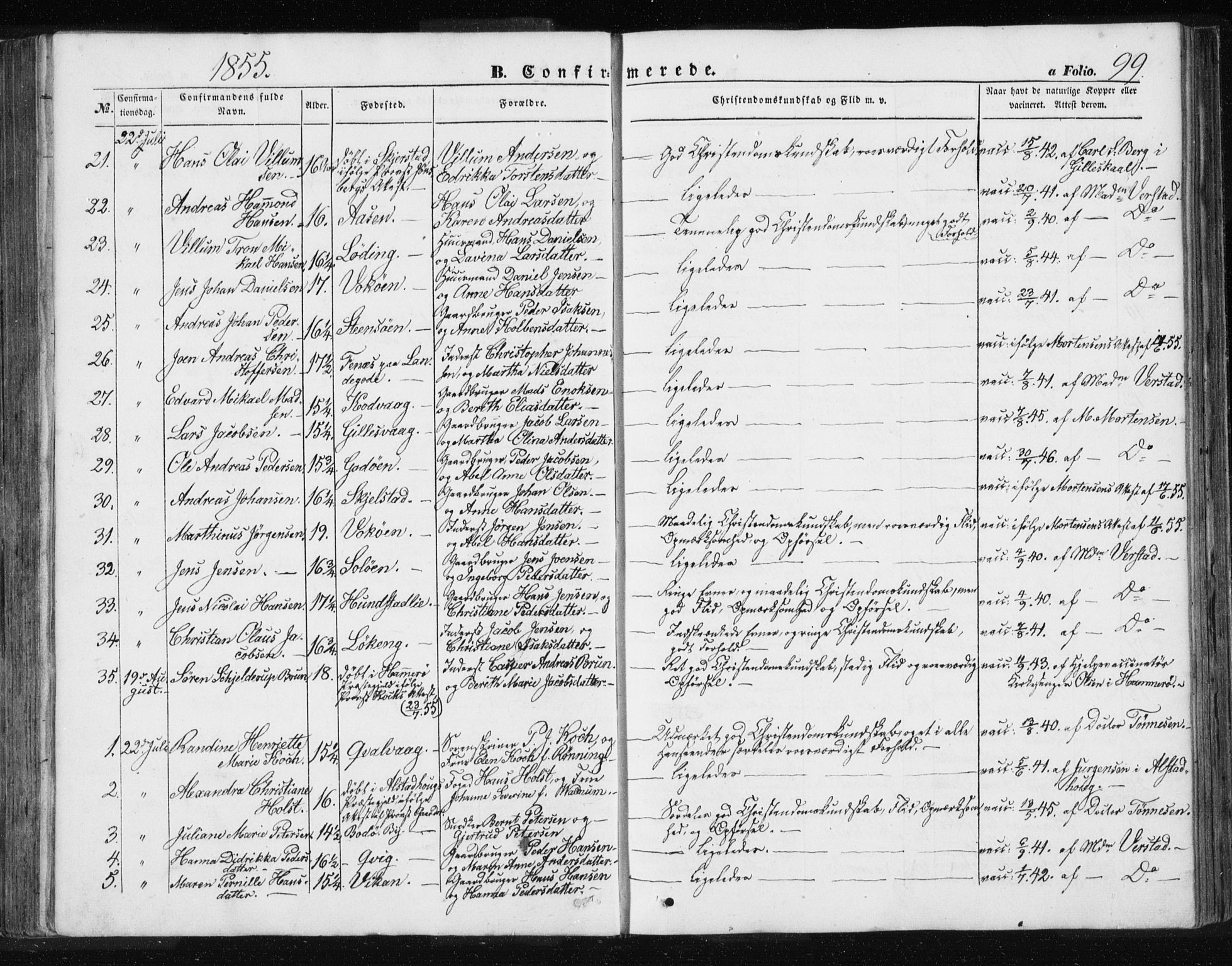 Ministerialprotokoller, klokkerbøker og fødselsregistre - Nordland, AV/SAT-A-1459/801/L0028: Klokkerbok nr. 801C03, 1855-1867, s. 99