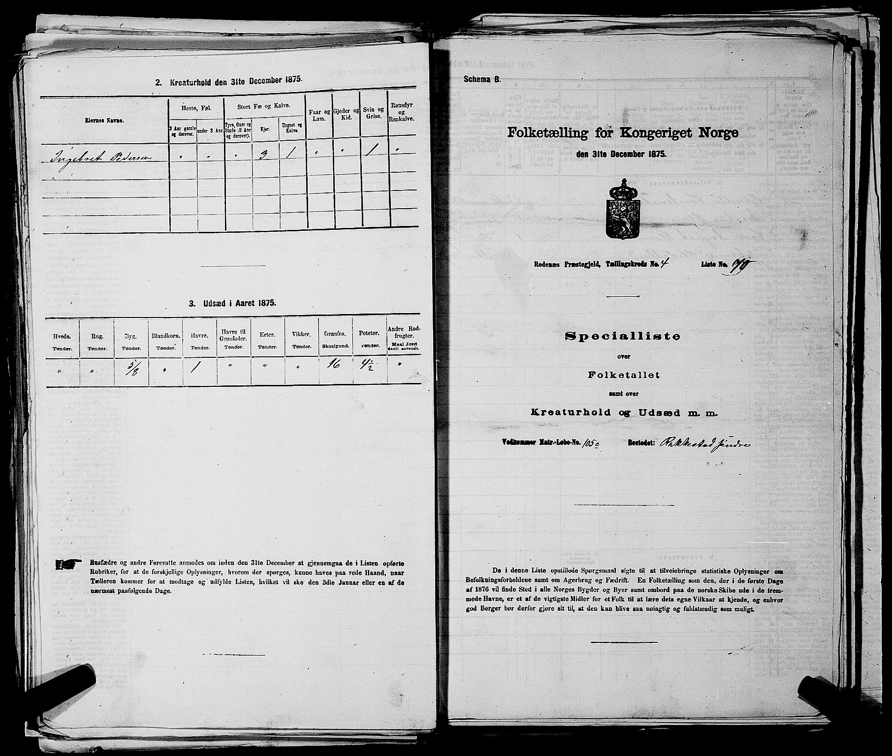 RA, Folketelling 1875 for 0120P Rødenes prestegjeld, 1875, s. 647