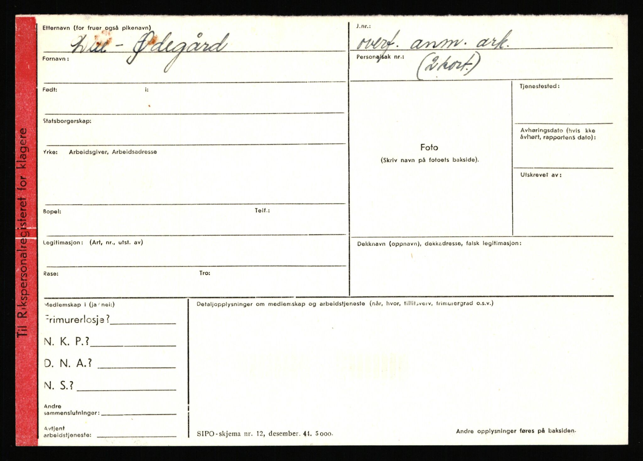 Statspolitiet - Hovedkontoret / Osloavdelingen, AV/RA-S-1329/C/Ca/L0016: Uberg - Øystese, 1943-1945, s. 3359