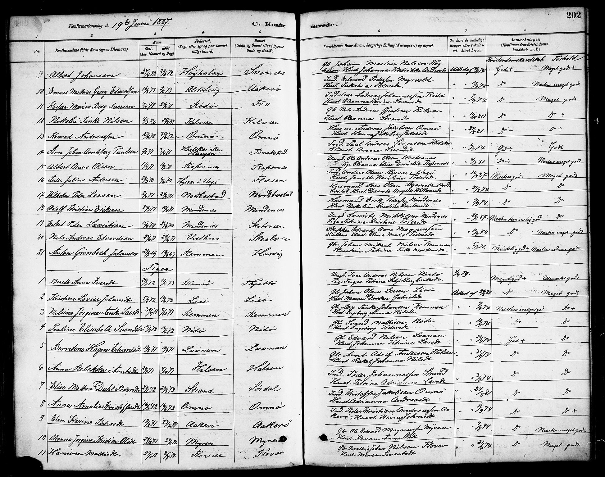 Ministerialprotokoller, klokkerbøker og fødselsregistre - Nordland, AV/SAT-A-1459/817/L0268: Klokkerbok nr. 817C03, 1884-1920, s. 202