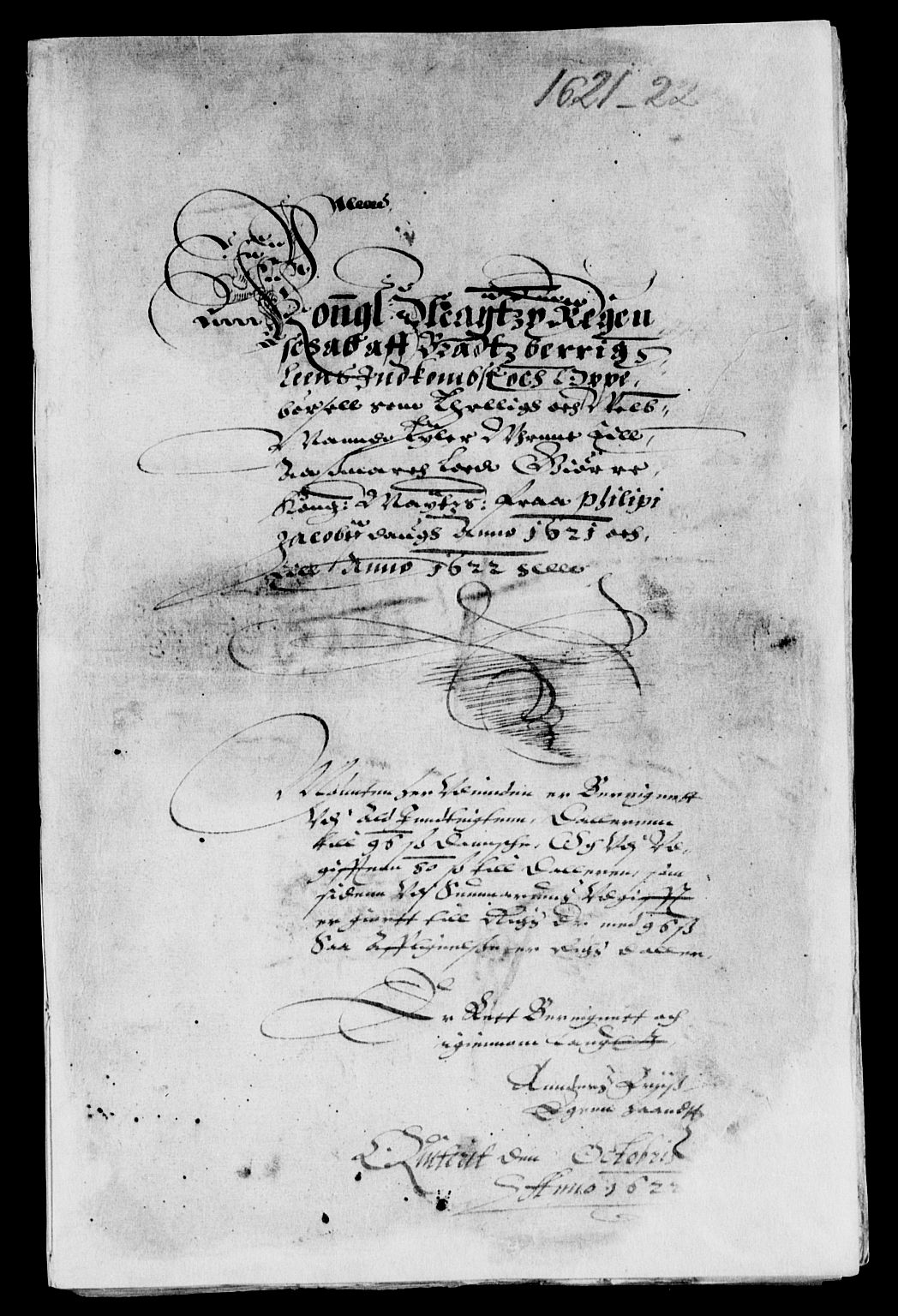 Rentekammeret inntil 1814, Reviderte regnskaper, Lensregnskaper, AV/RA-EA-5023/R/Rb/Rbp/L0007: Bratsberg len, 1621-1623