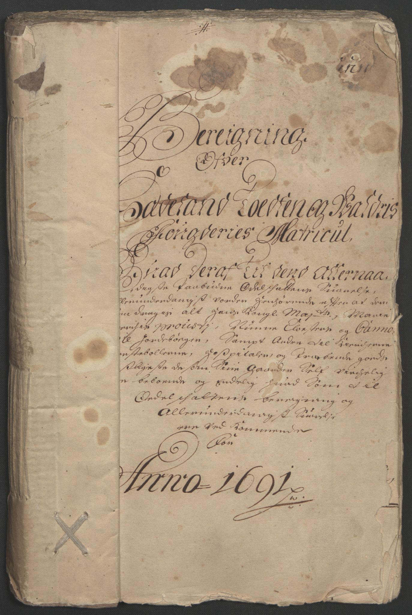 Rentekammeret inntil 1814, Reviderte regnskaper, Fogderegnskap, AV/RA-EA-4092/R18/L1290: Fogderegnskap Hadeland, Toten og Valdres, 1691, s. 66