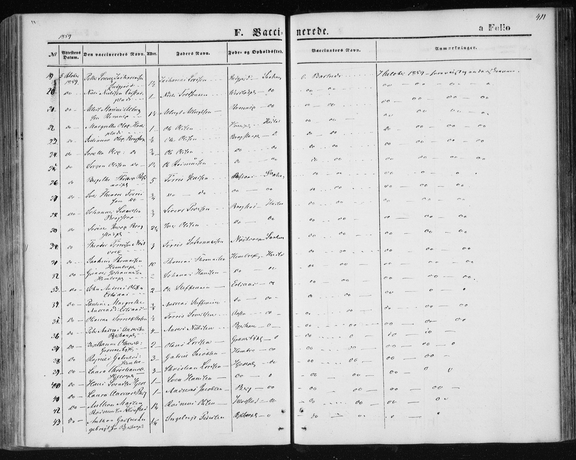 Ministerialprotokoller, klokkerbøker og fødselsregistre - Nord-Trøndelag, SAT/A-1458/730/L0283: Ministerialbok nr. 730A08, 1855-1865, s. 411