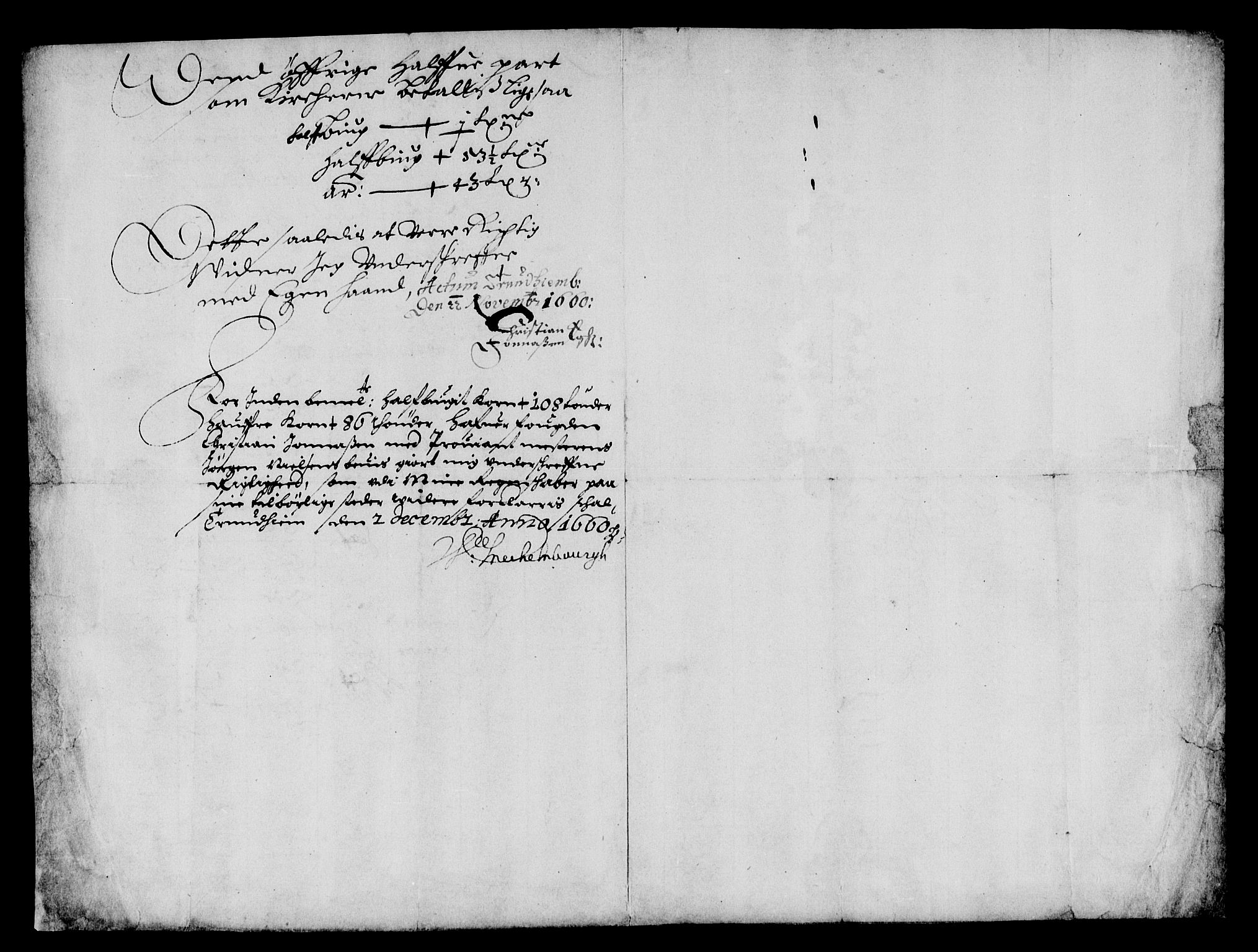 Rentekammeret inntil 1814, Reviderte regnskaper, Lensregnskaper, RA/EA-5023/R/Rb/Rbw/L0142: Trondheim len, 1659-1661