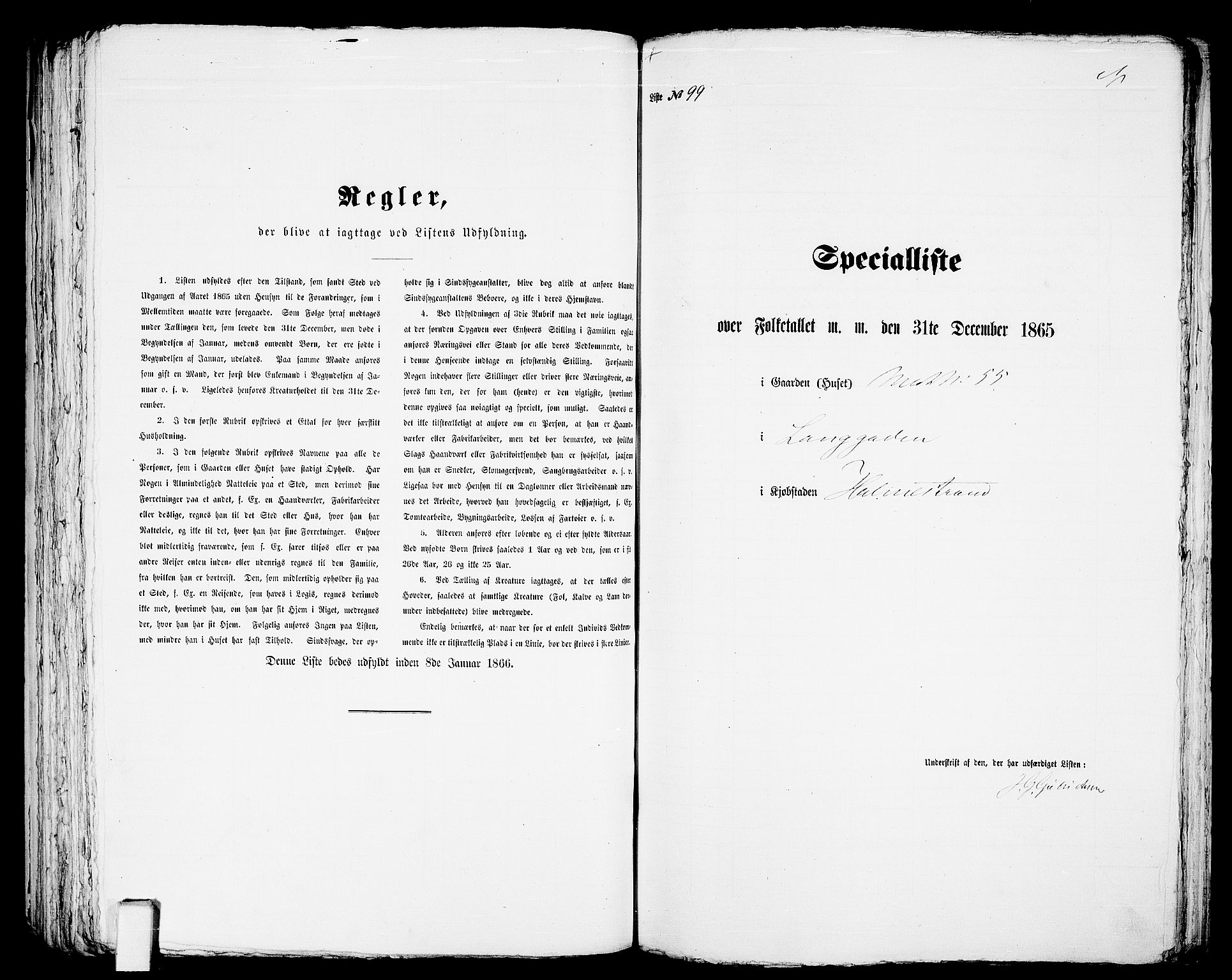 RA, Folketelling 1865 for 0702B Botne prestegjeld, Holmestrand kjøpstad, 1865, s. 205