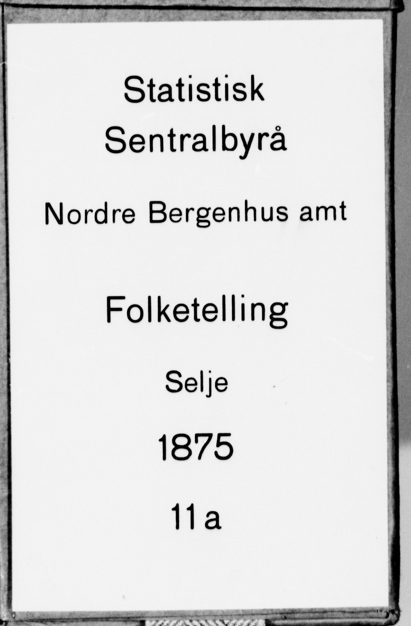 SAB, Folketelling 1875 for 1441P Selje prestegjeld, 1875, s. 30