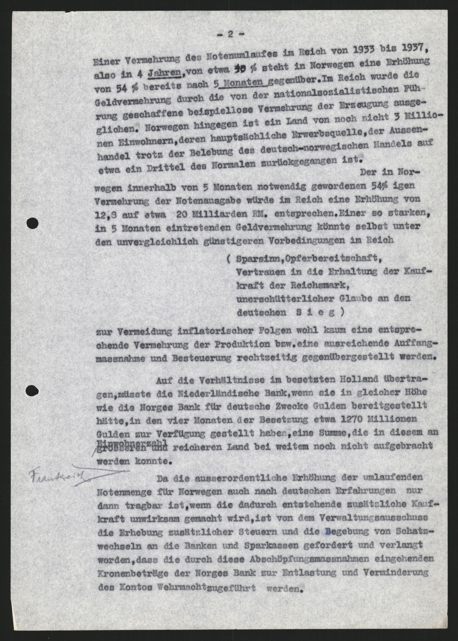 Forsvarets Overkommando. 2 kontor. Arkiv 11.4. Spredte tyske arkivsaker, AV/RA-RAFA-7031/D/Dar/Darb/L0003: Reichskommissariat - Hauptabteilung Vervaltung, 1940-1945, s. 1509