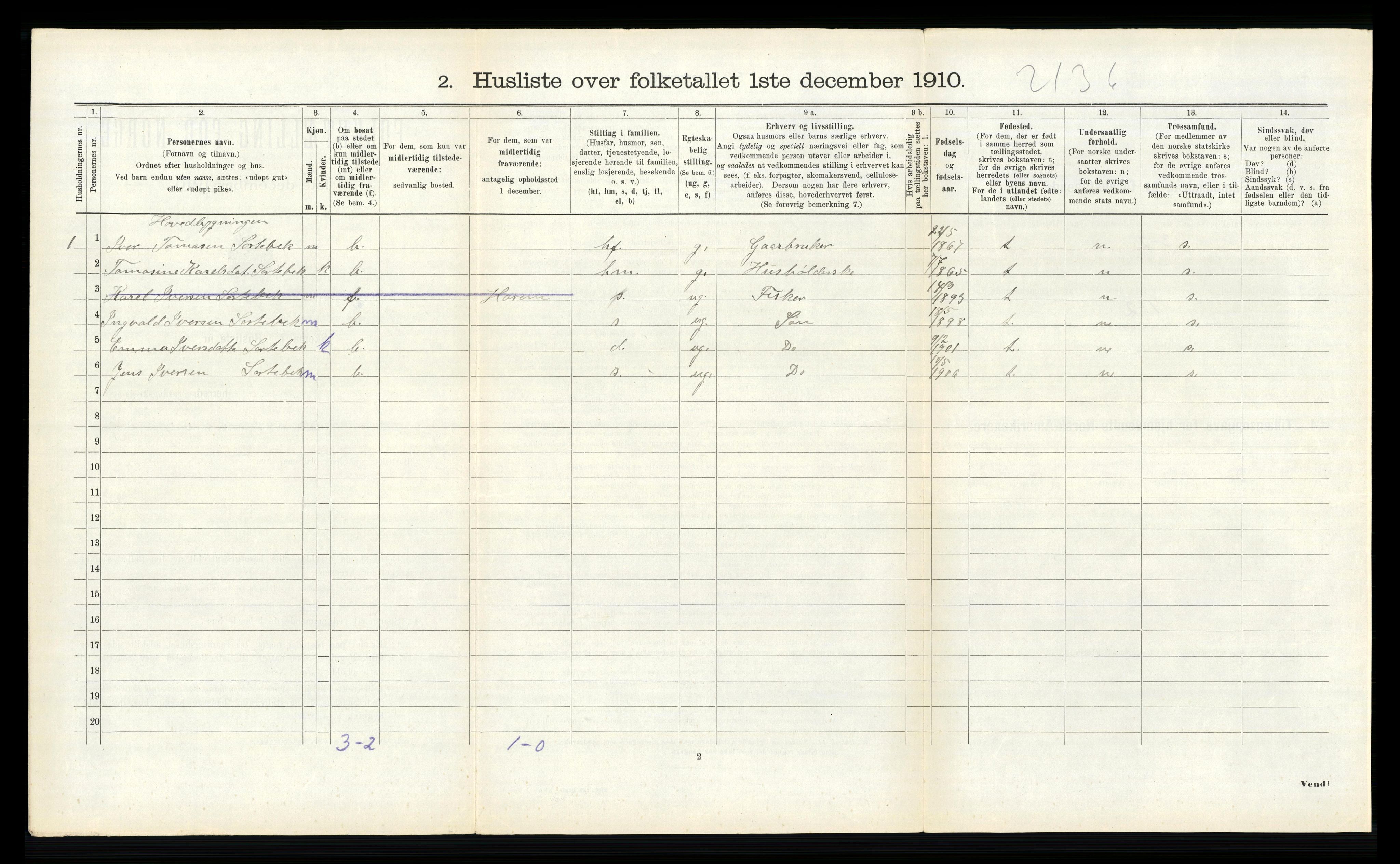 RA, Folketelling 1910 for 1528 Sykkylven herred, 1910, s. 802