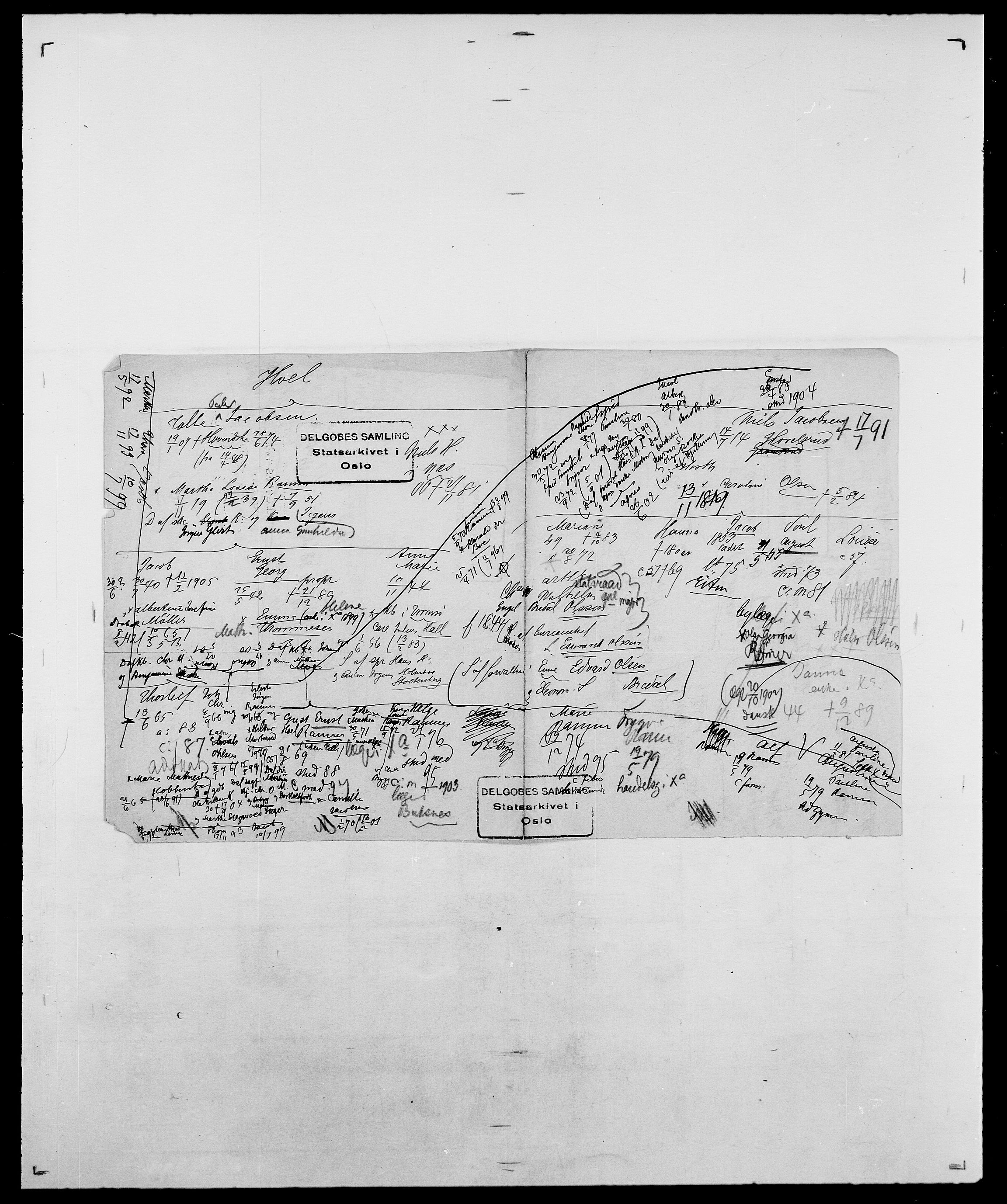 Delgobe, Charles Antoine - samling, AV/SAO-PAO-0038/D/Da/L0018: Hoch - Howert, s. 22